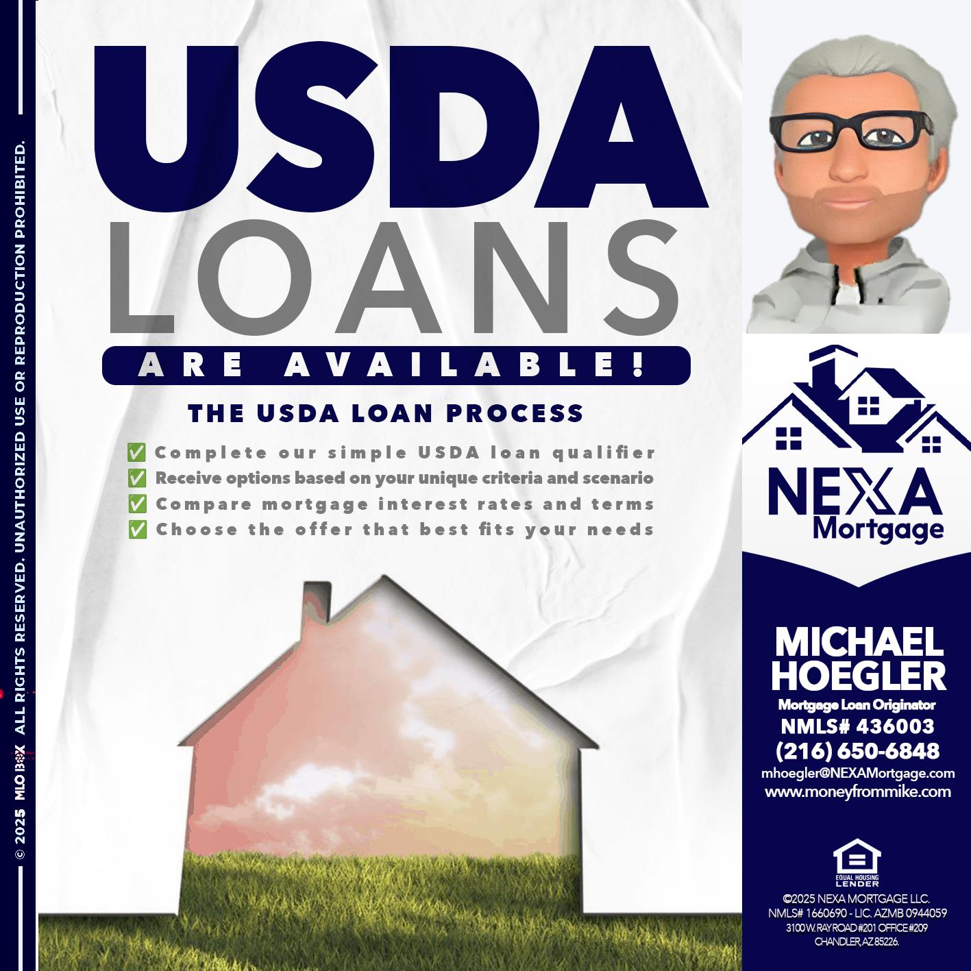 USDA LOANS - Michael Hoegler -Mortgage Advisor