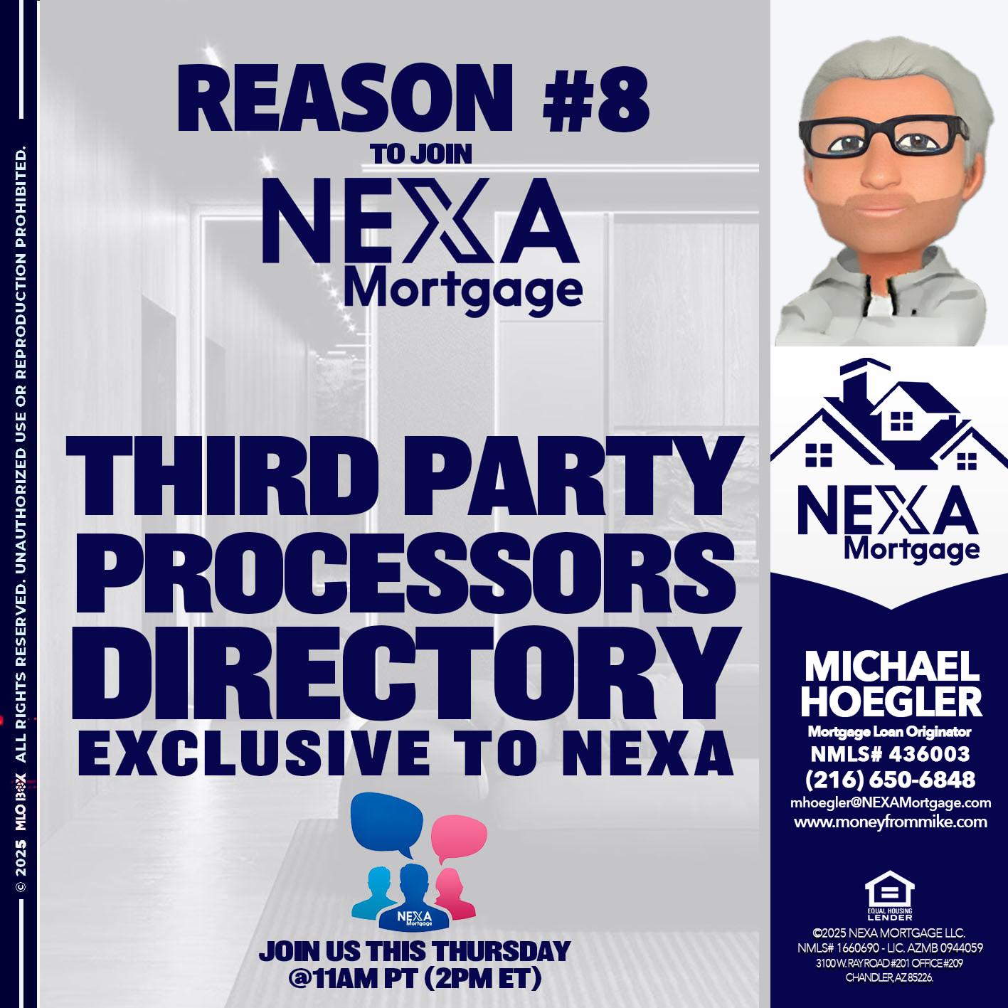 REASON 8 - Michael Hoegler -Mortgage Advisor