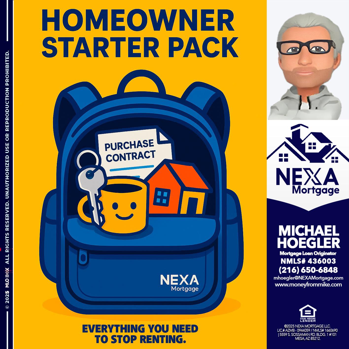 NEED A HOMEOWNER PACK.. - Michael Hoegler -Mortgage Advisor