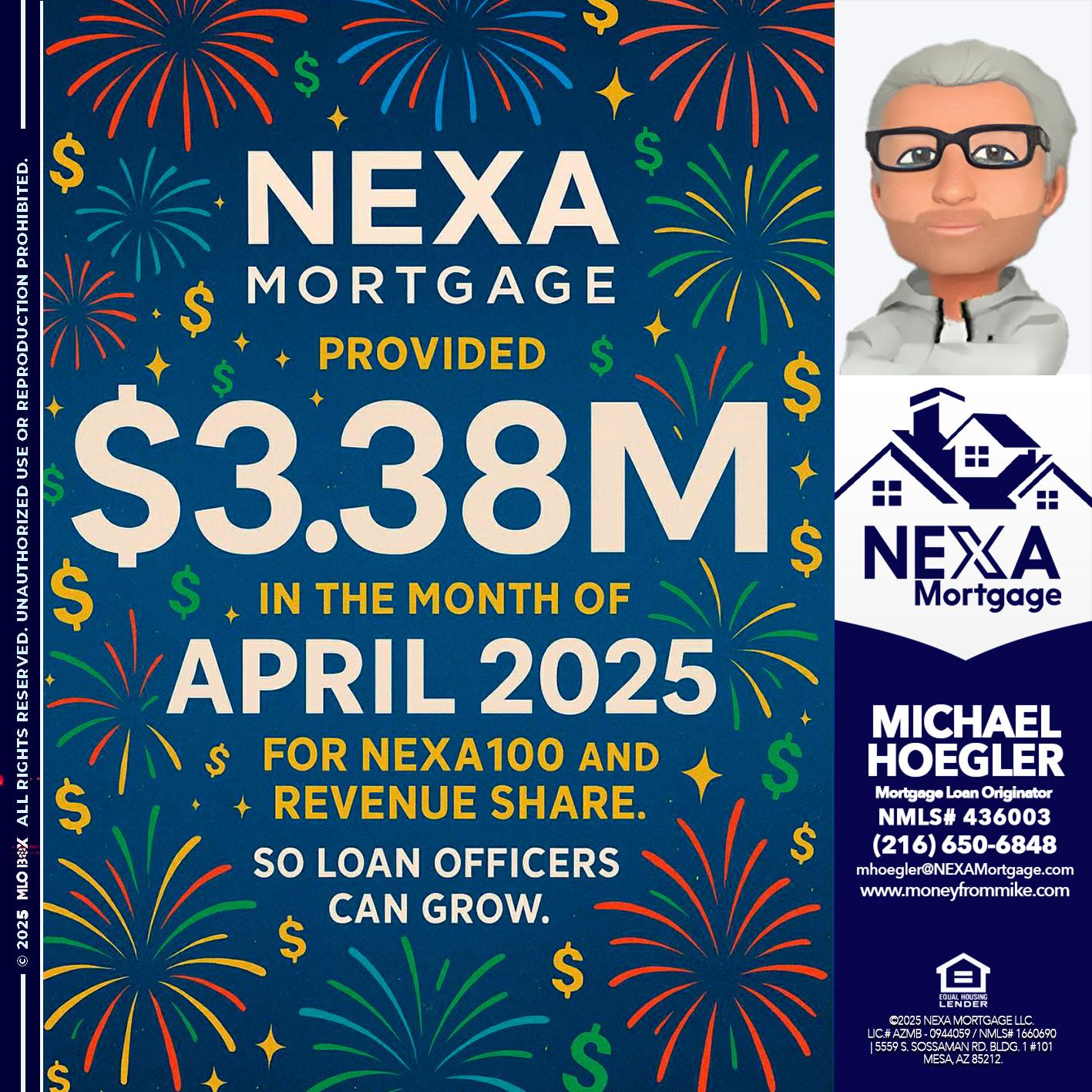 $3.38M - Michael Hoegler -Mortgage Advisor