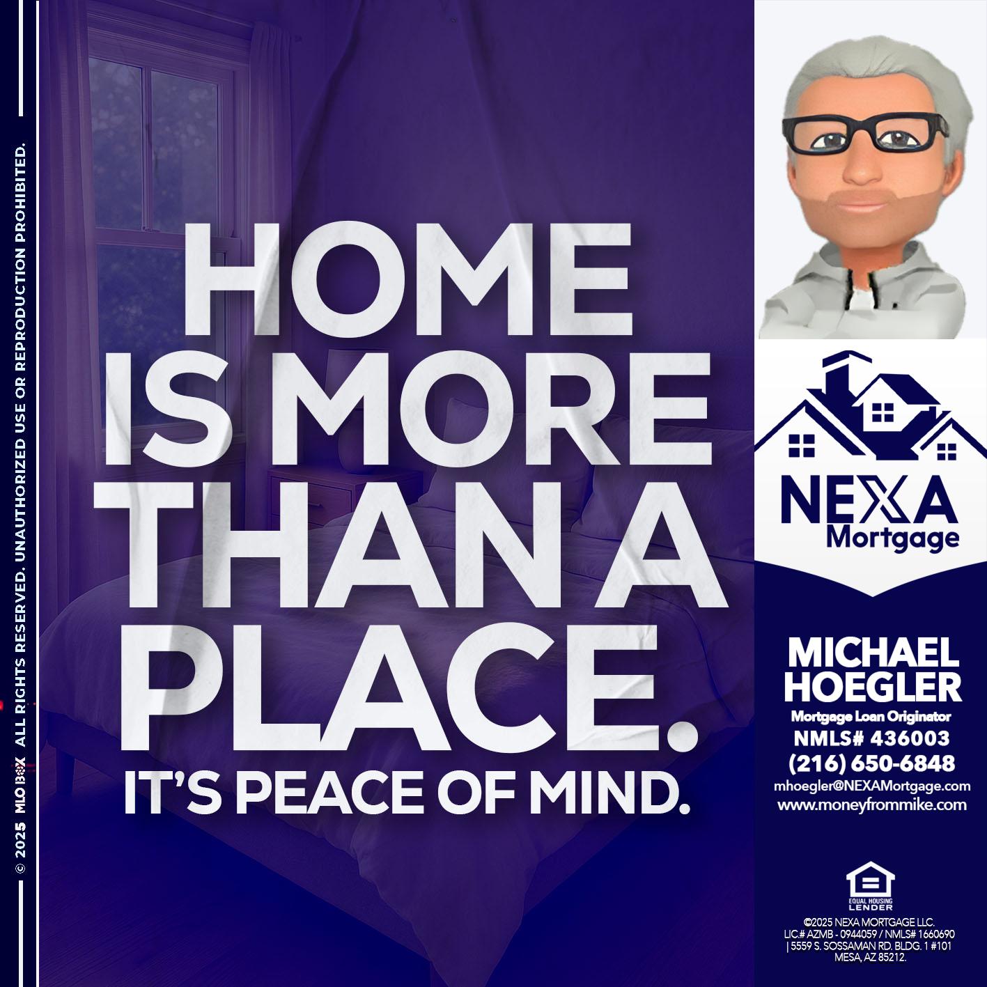 HOME IS MORE - Michael Hoegler -Mortgage Advisor