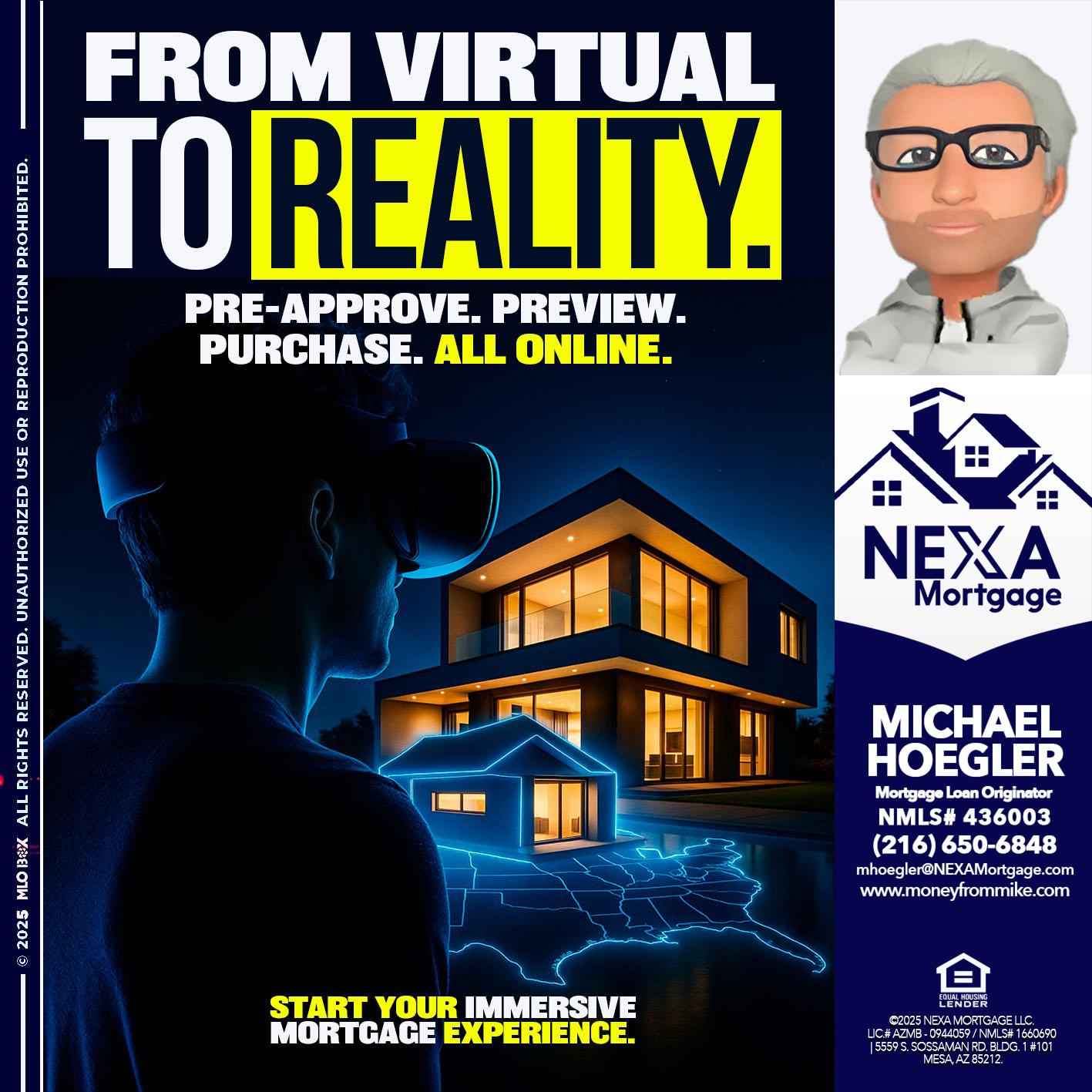 FROM VIRTUAL - Michael Hoegler -Mortgage Advisor FROM VIRTUAL - Michael Hoegler -Mortgage Advisor