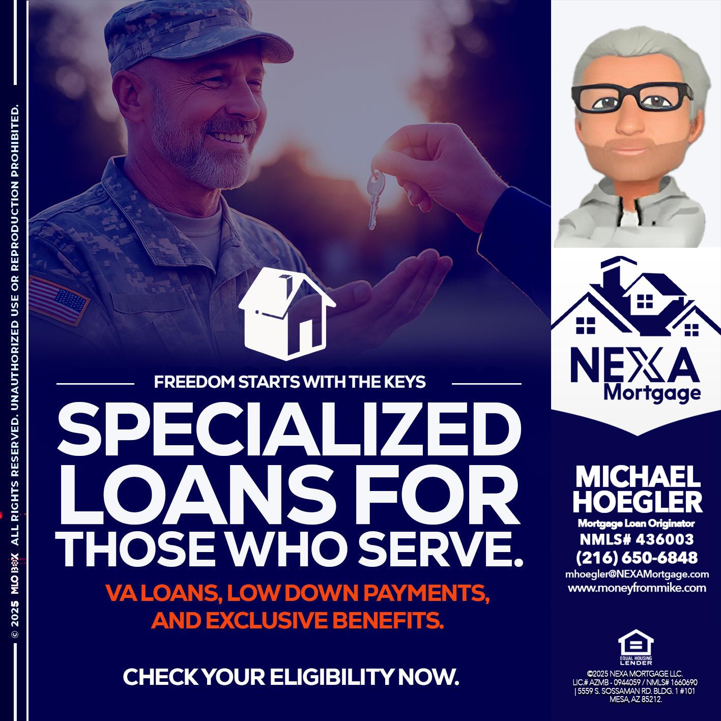 SPECIALIZED LOANS - Michael Hoegler -Mortgage Advisor SPECIALIZED LOANS - Michael Hoegler -Mortgage Advisor