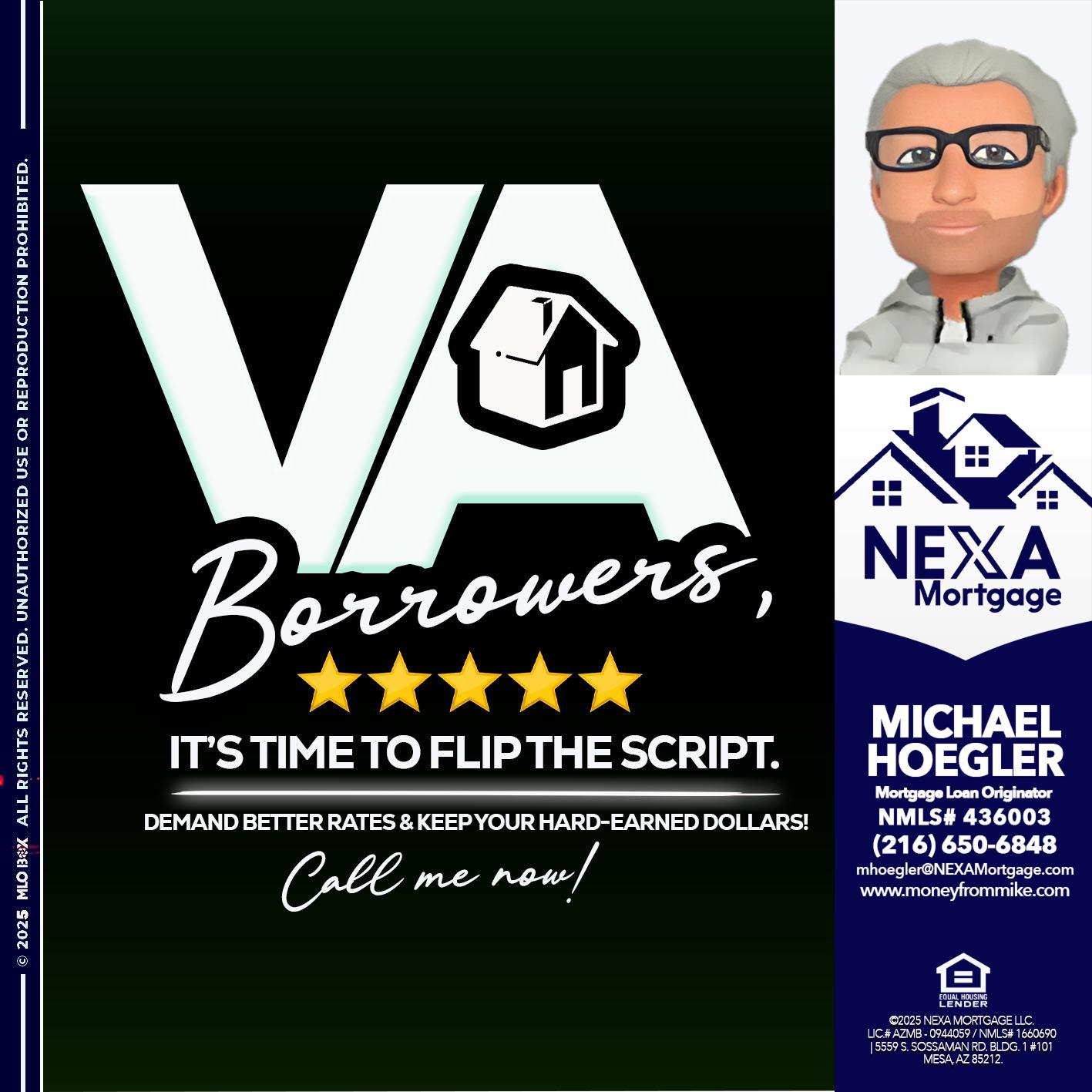 VA BORROWERS - Michael Hoegler -Mortgage Advisor VA BORROWERS - Michael Hoegler -Mortgage Advisor