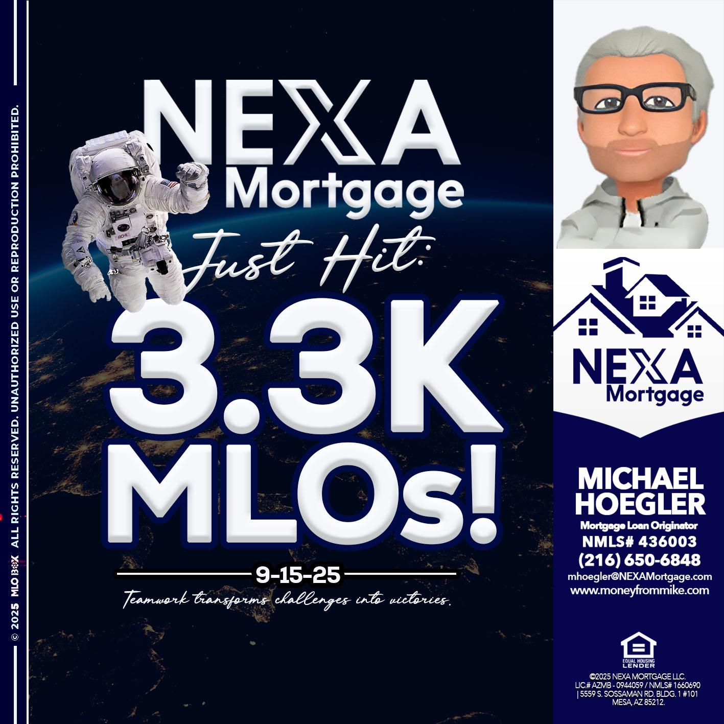 3.3K - Michael Hoegler -Mortgage Advisor 3.3K - Michael Hoegler -Mortgage Advisor