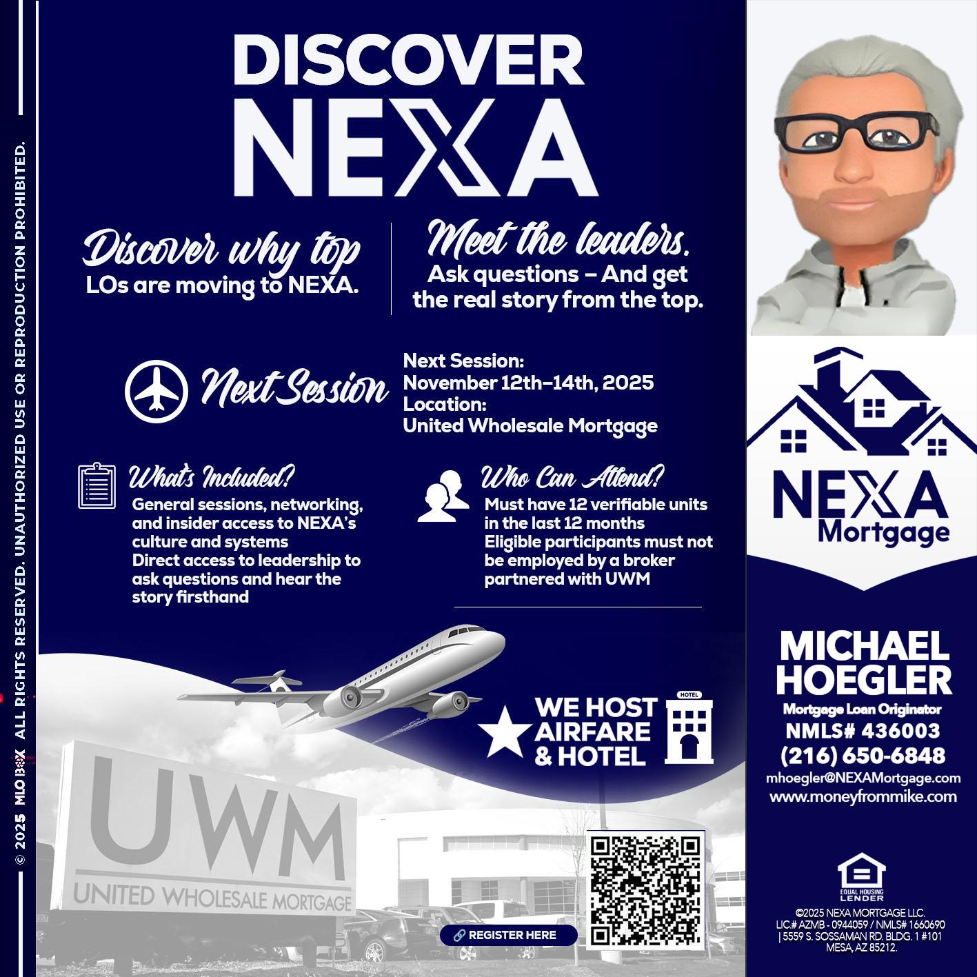 DISCOVER NEXA - Michael Hoegler -Mortgage Advisor DISCOVER NEXA - Michael Hoegler -Mortgage Advisor