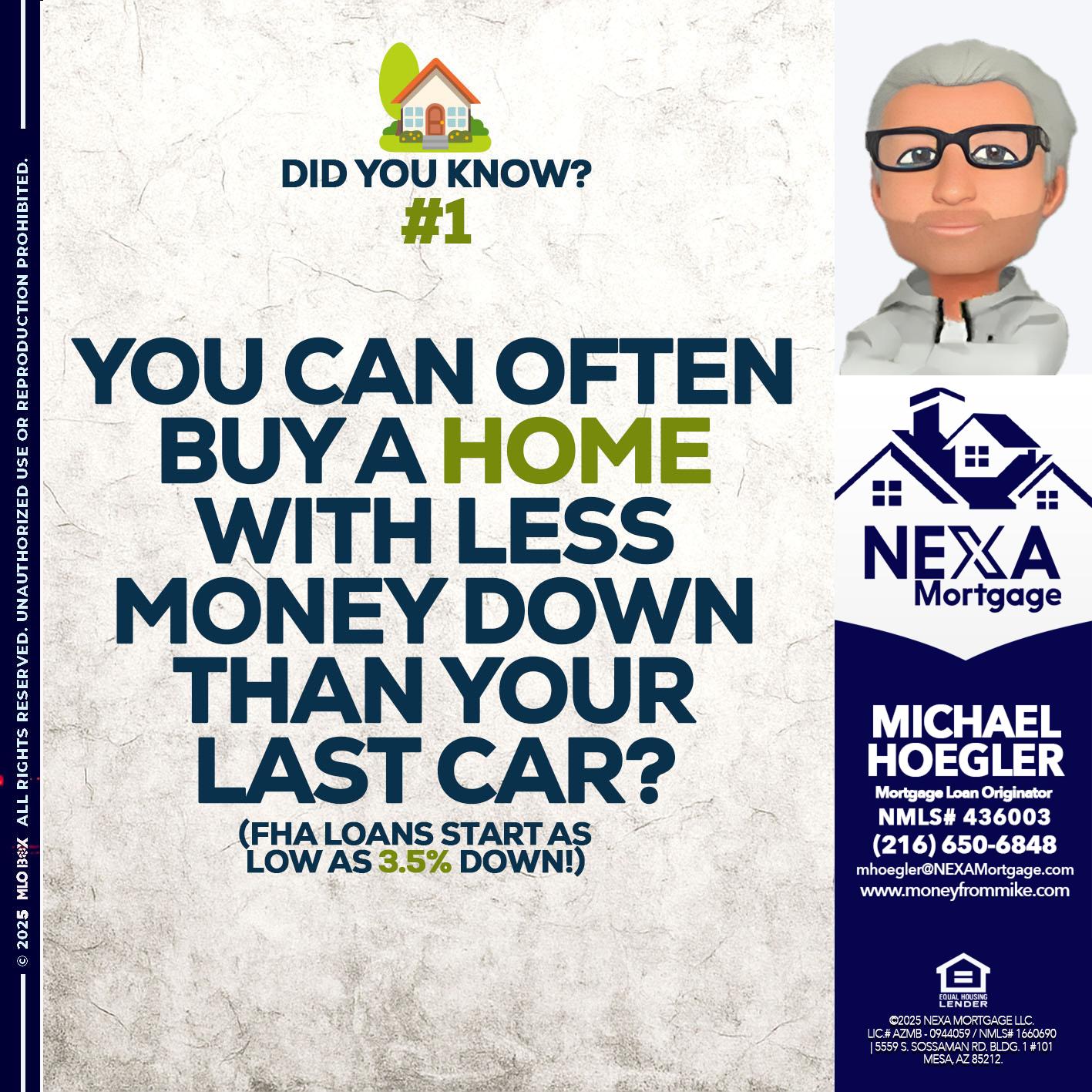DID YOU KNOW #1 - Michael Hoegler -Mortgage Advisor DID YOU KNOW #1 - Michael Hoegler -Mortgage Advisor