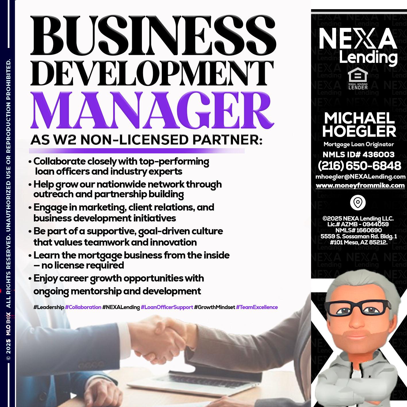 business development - Michael Hoegler -Mortgage Advisor