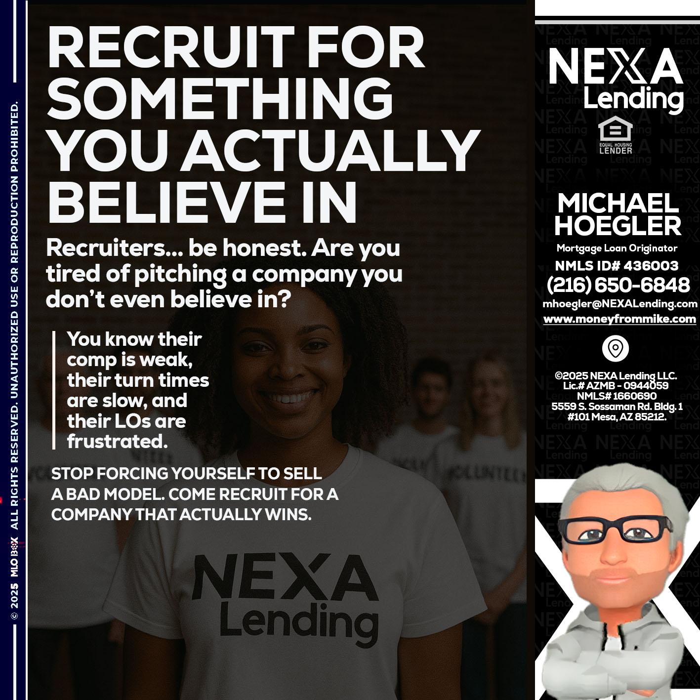 RECRUITING - Michael Hoegler -Mortgage Advisor