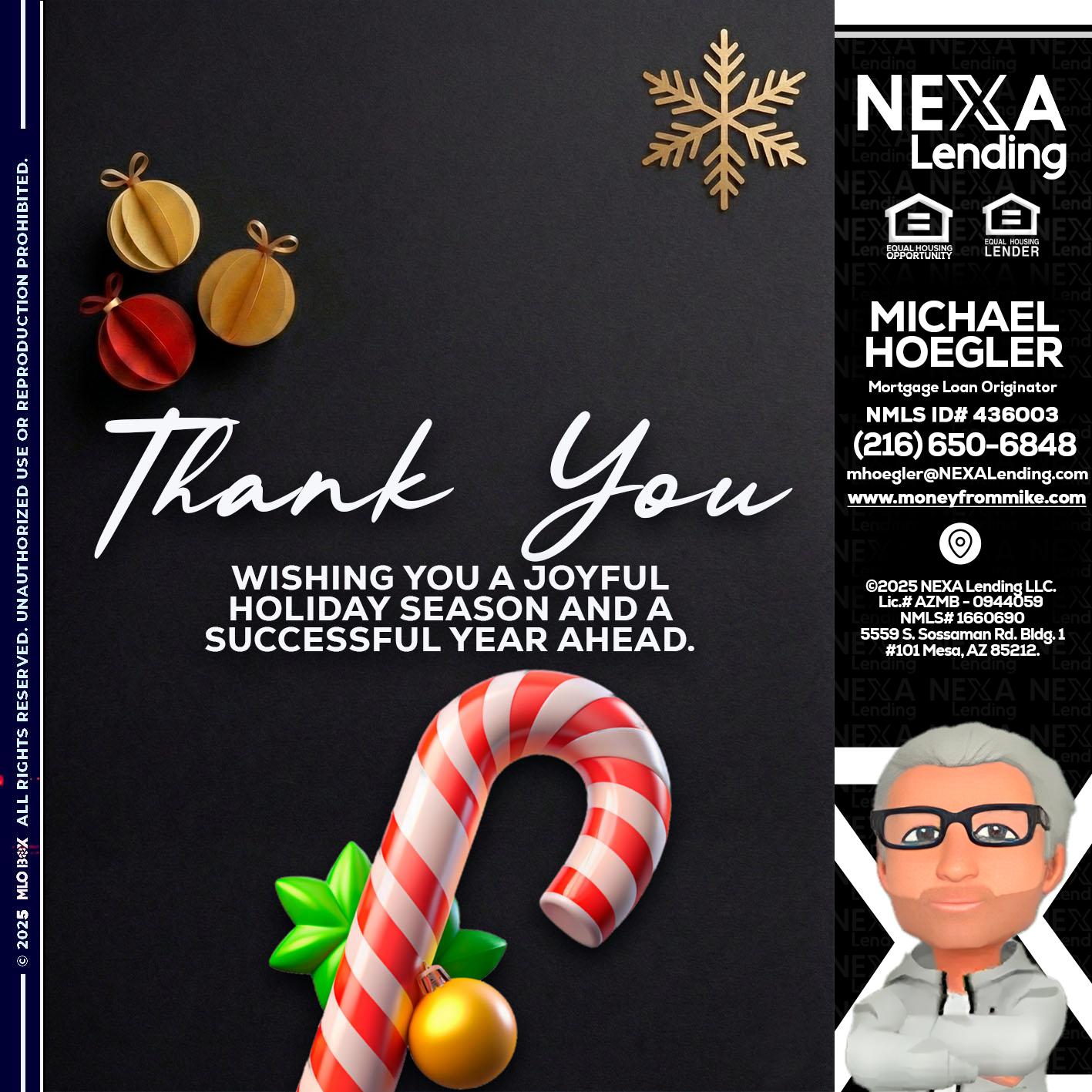 THANK YOU - Michael Hoegler -Mortgage Advisor