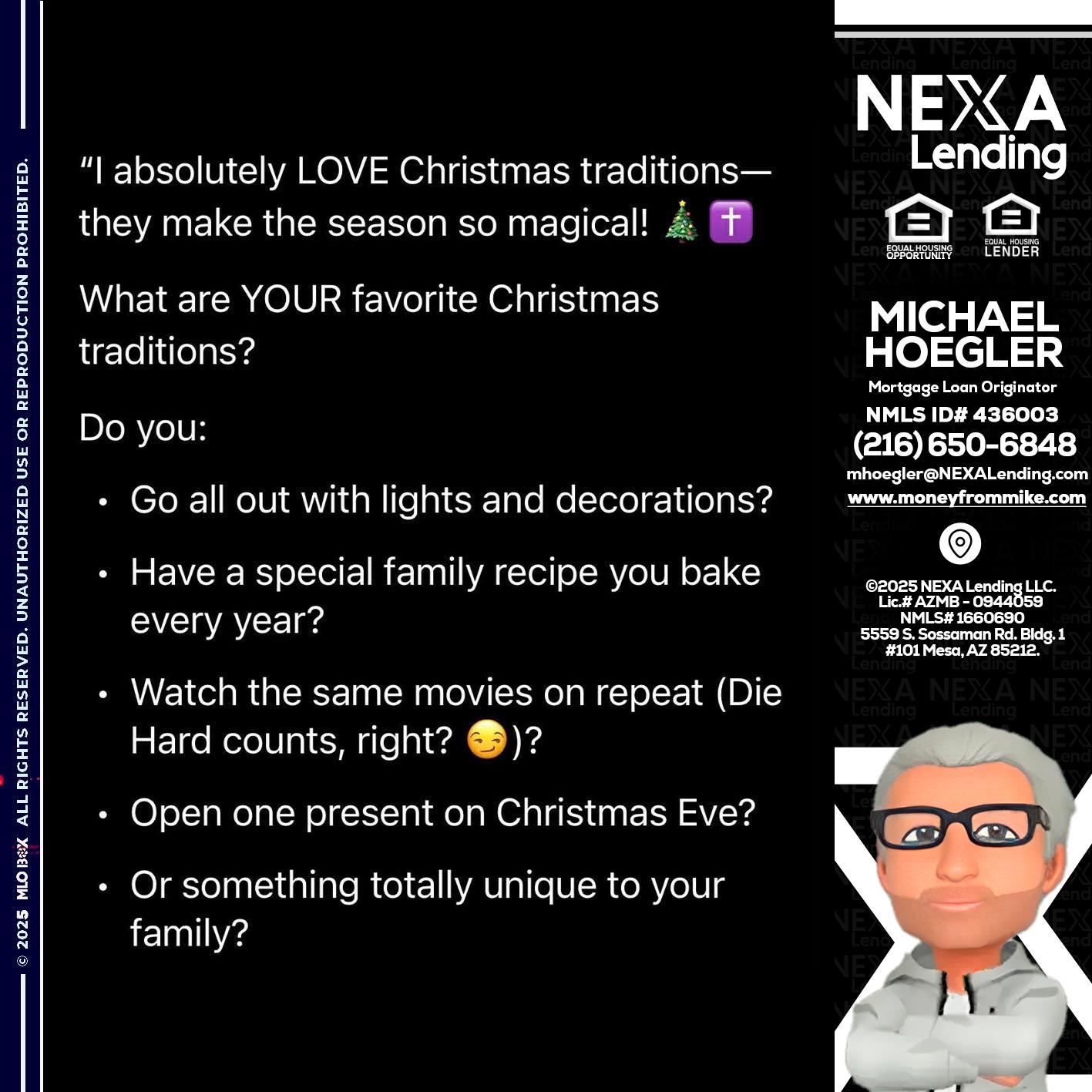 I love christmas - Michael Hoegler -Mortgage Advisor