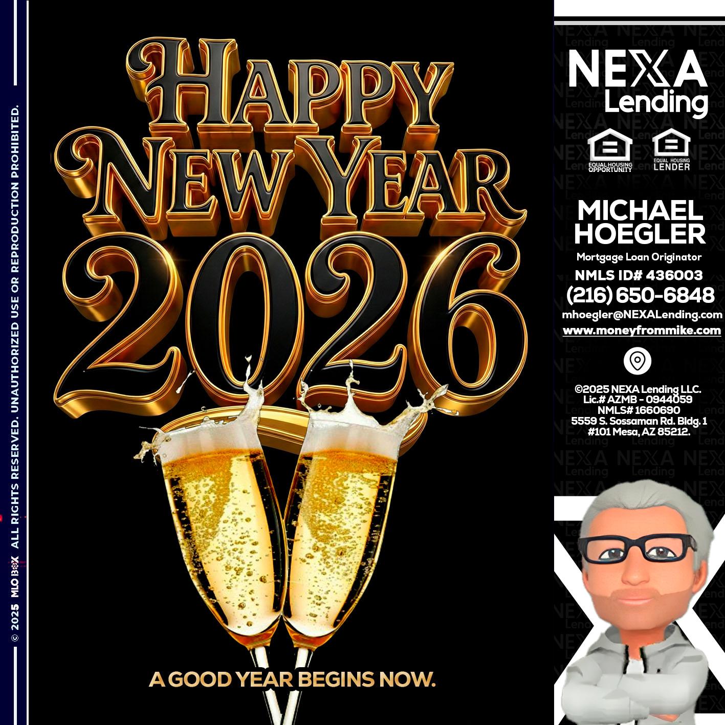 happy new year 2026 - Michael Hoegler -Mortgage Advisor