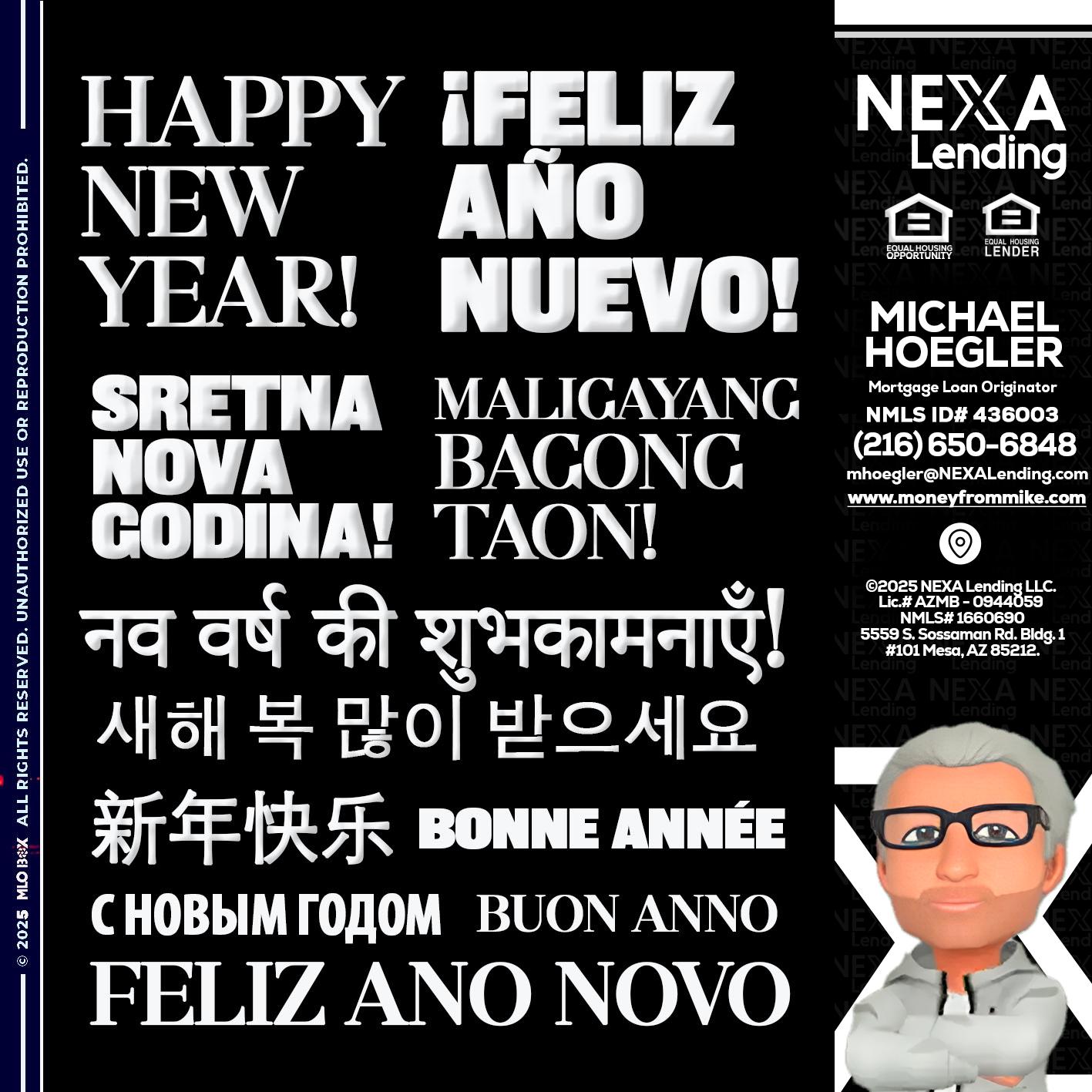 HAPPY NEW YEAR - Michael Hoegler -Mortgage Advisor