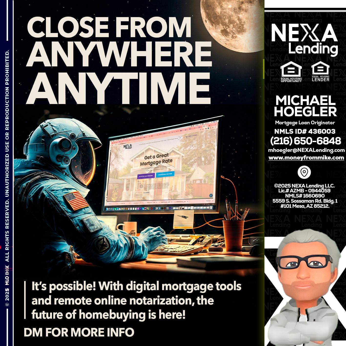 close from - Michael Hoegler -Mortgage Advisor