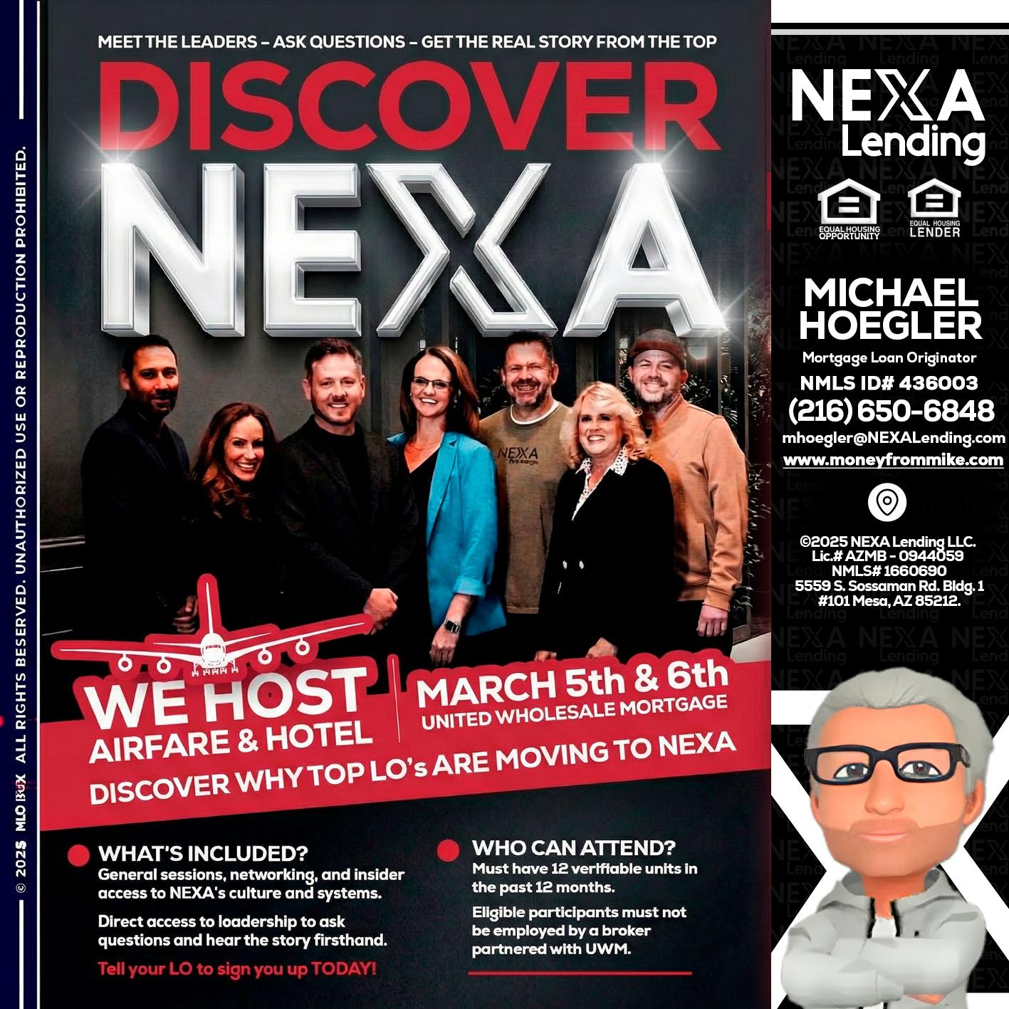 DISCOVER NEXA - Michael Hoegler -Mortgage Advisor
