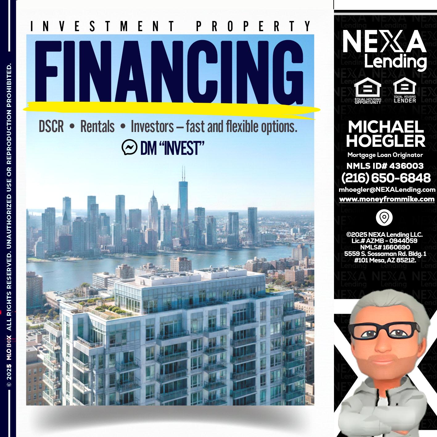 FINANCING - Michael Hoegler -Mortgage Advisor