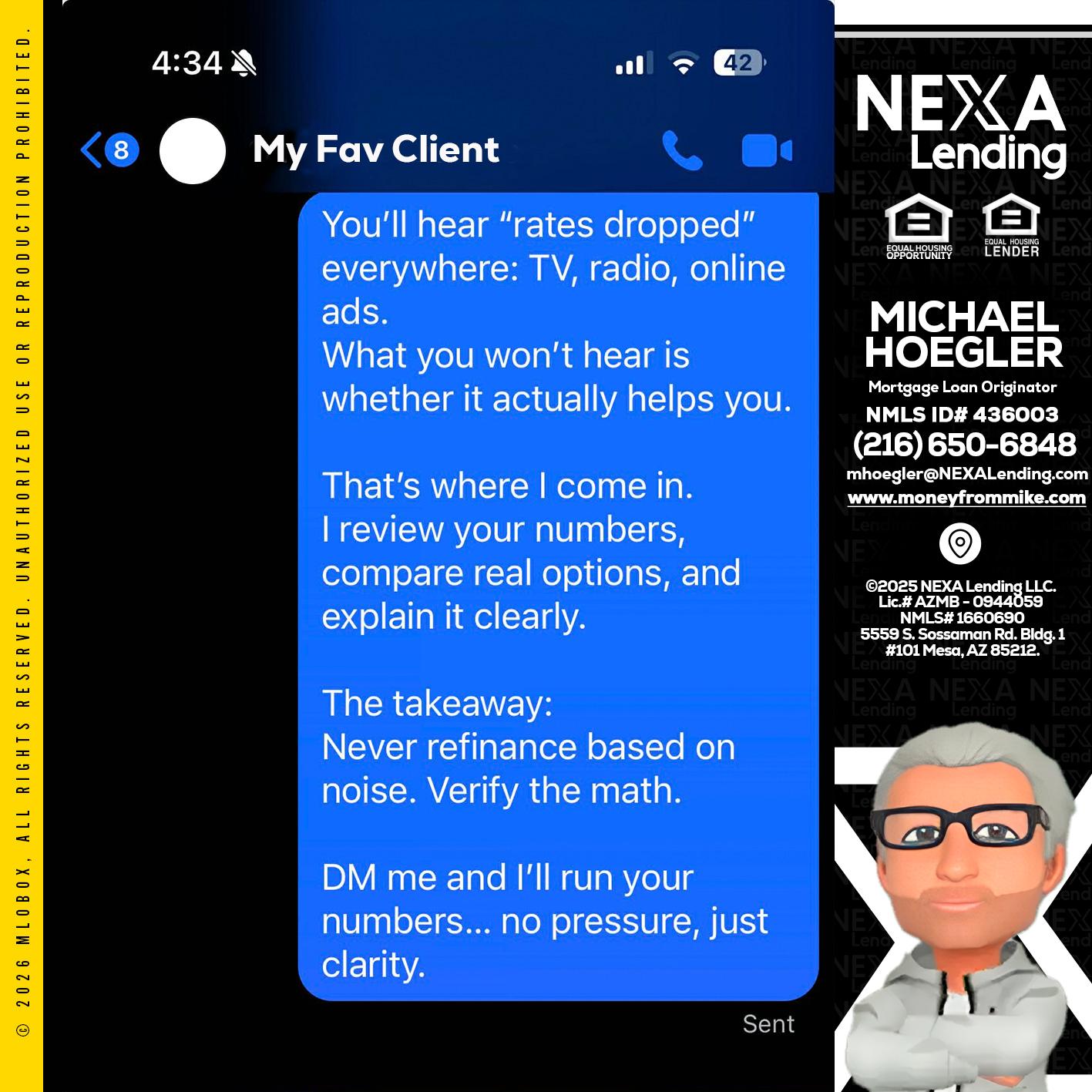 MY FAV CLIENT - Michael Hoegler -Mortgage Advisor