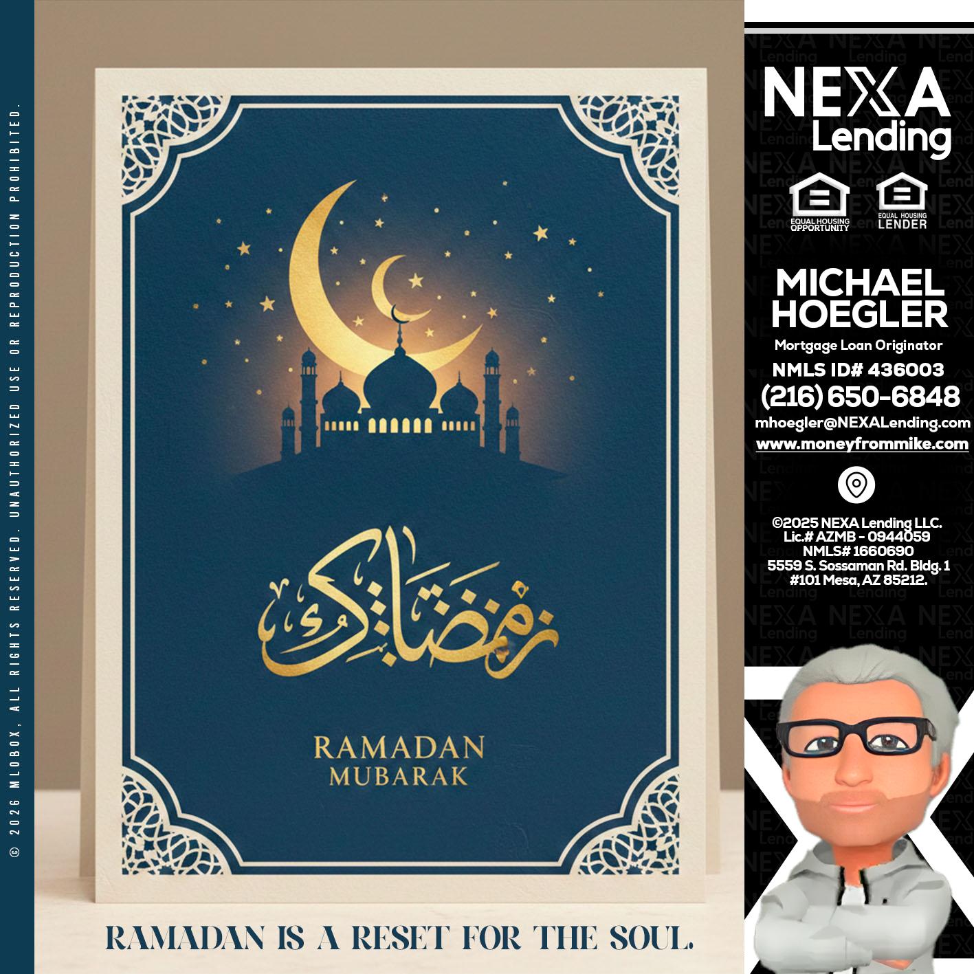 HAPPY RAMADAN - Michael Hoegler -Mortgage Advisor