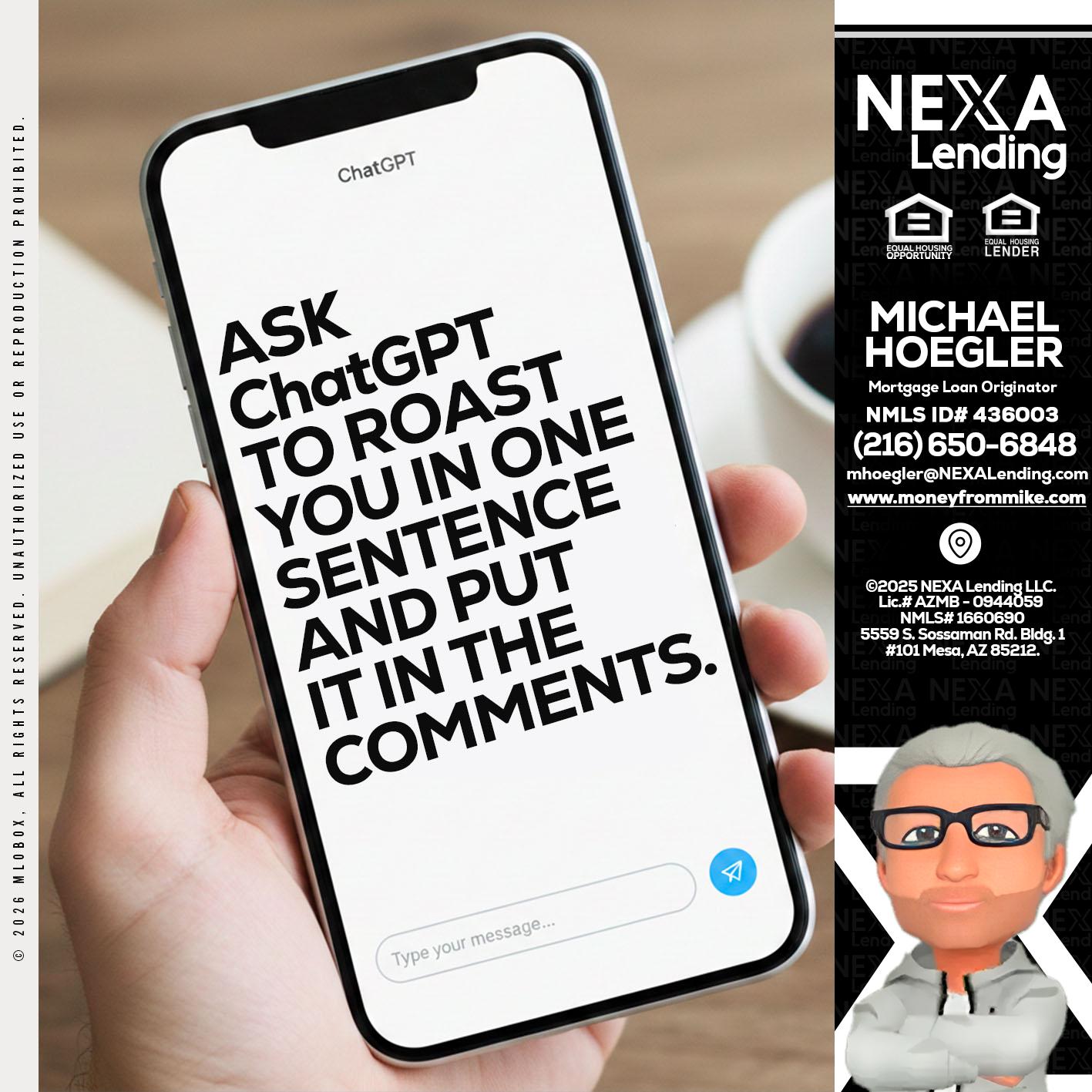ask chatgpt - Michael Hoegler -Mortgage Advisor