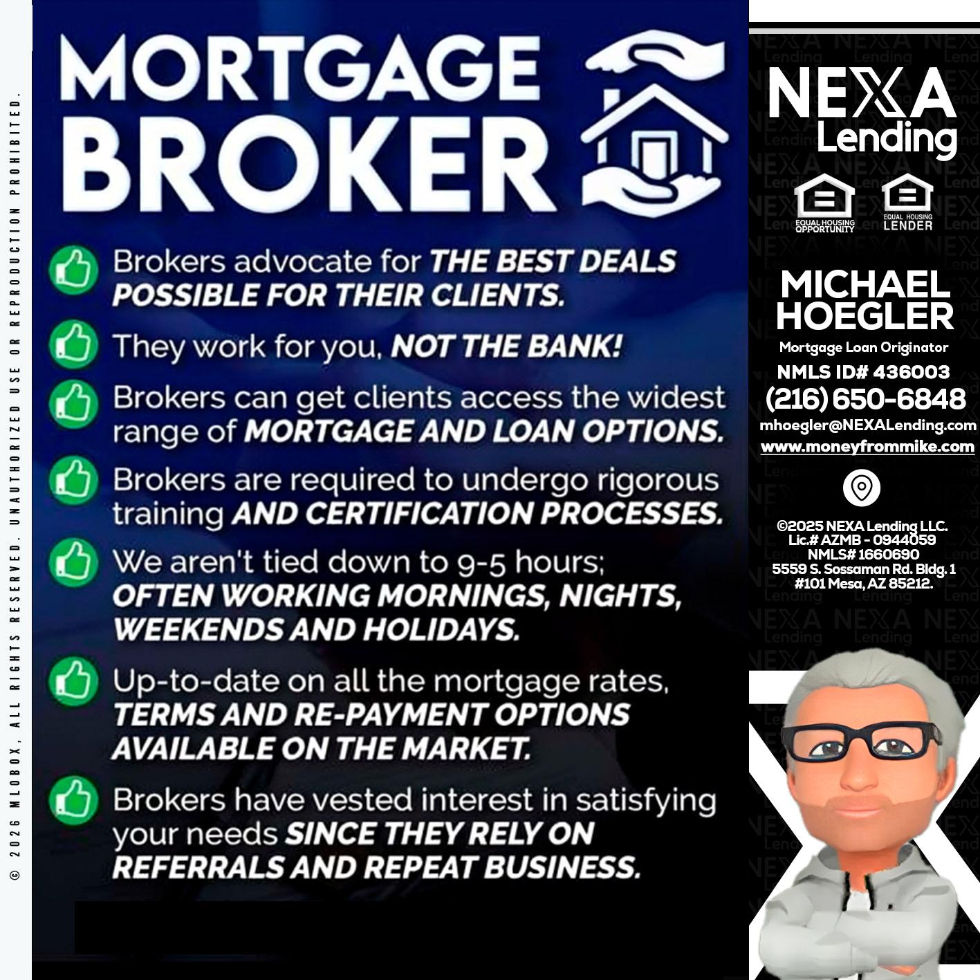 MORTGAGE BROKER - Michael Hoegler -Mortgage Advisor