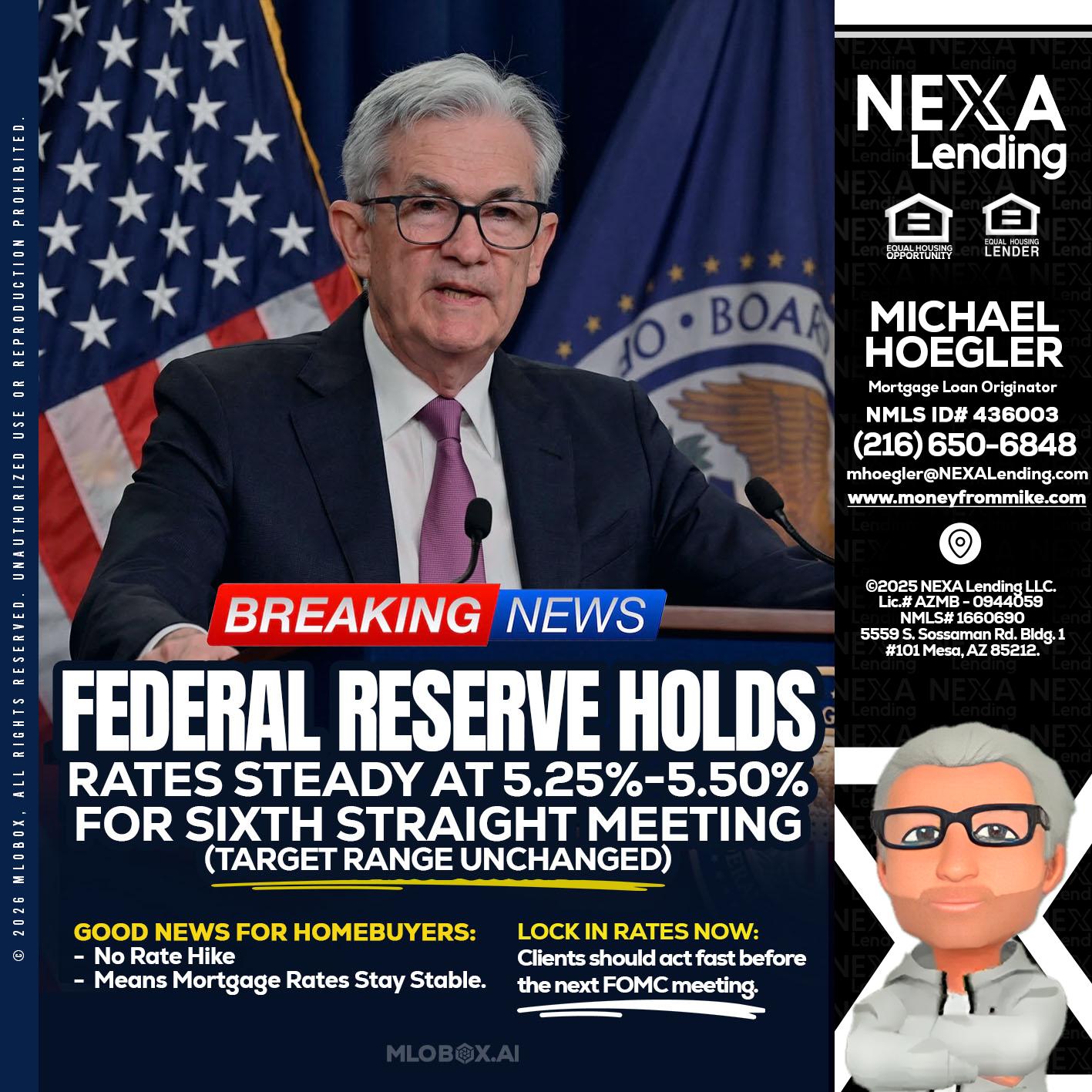 federal reserve - Michael Hoegler -Mortgage Advisor