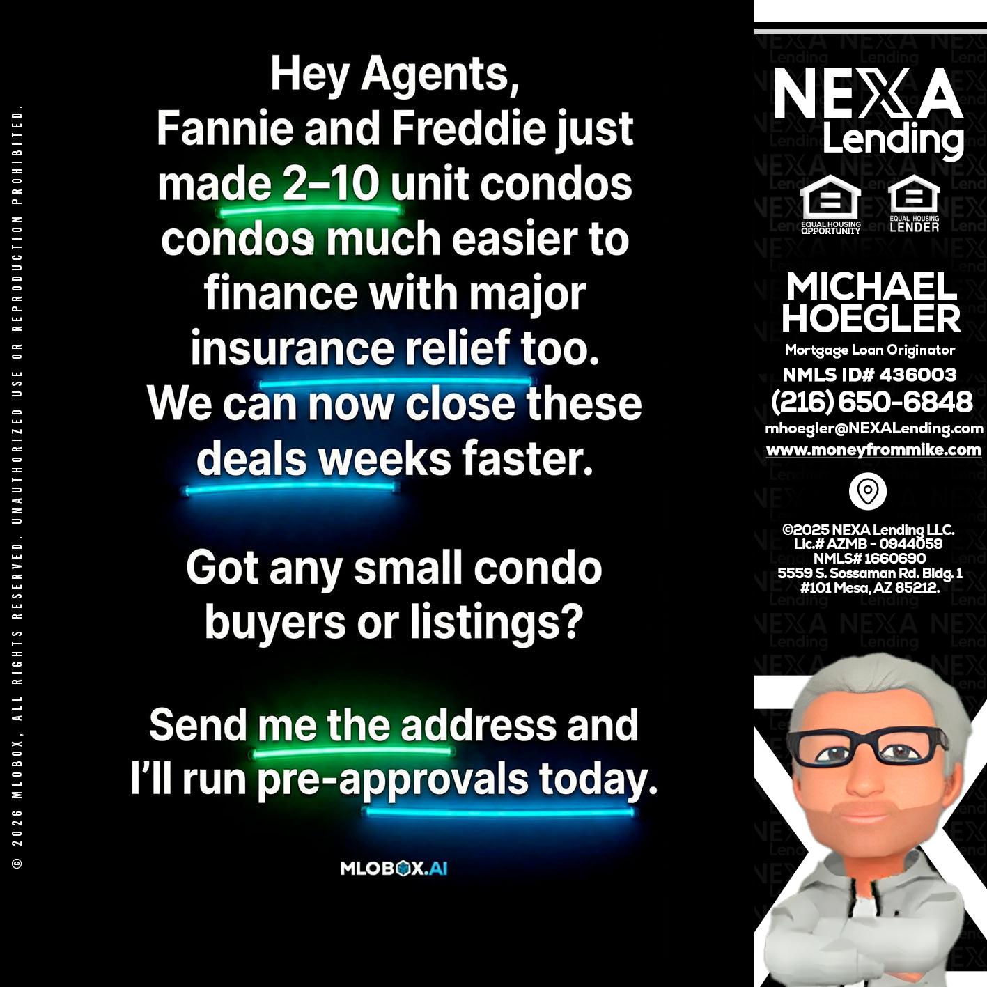 HEY AGENTS - Michael Hoegler -Mortgage Advisor