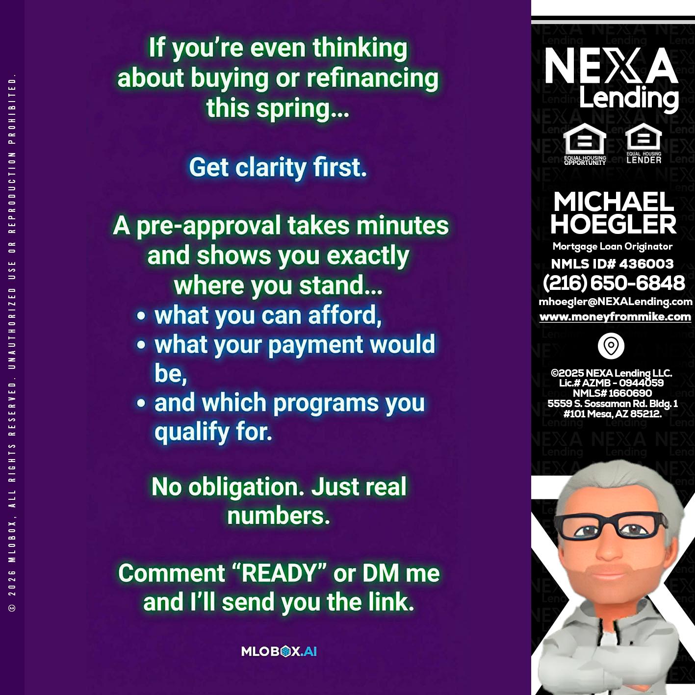 IF YOU THINKING - Michael Hoegler -Mortgage Advisor