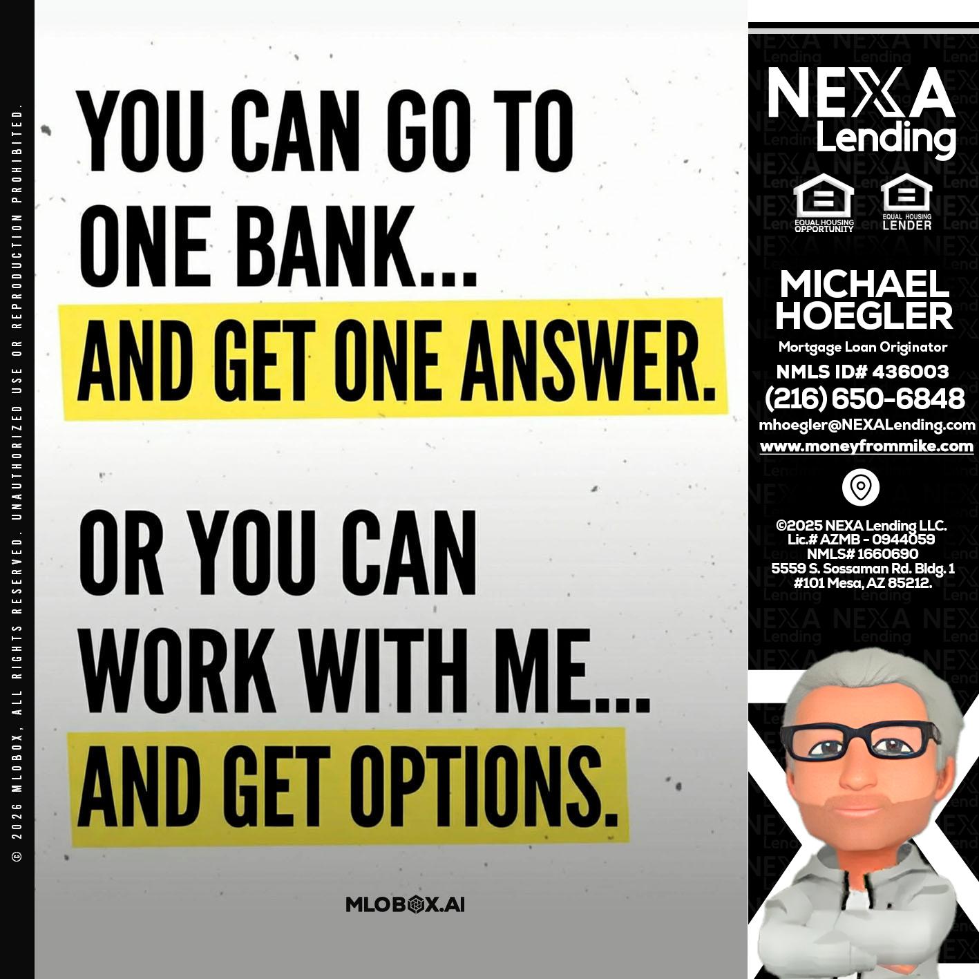 YOU CAN GO TO - Michael Hoegler -Mortgage Advisor