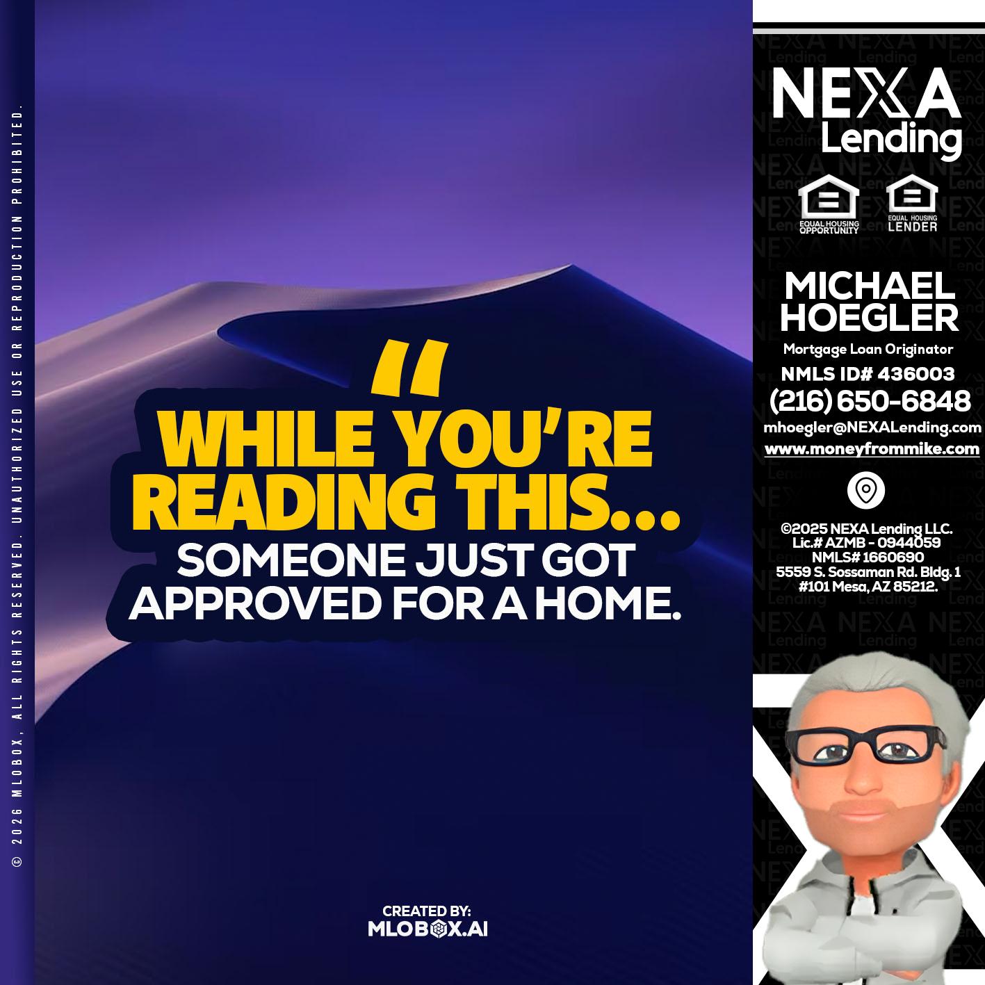 WHILE YOU - Michael Hoegler -Mortgage Advisor