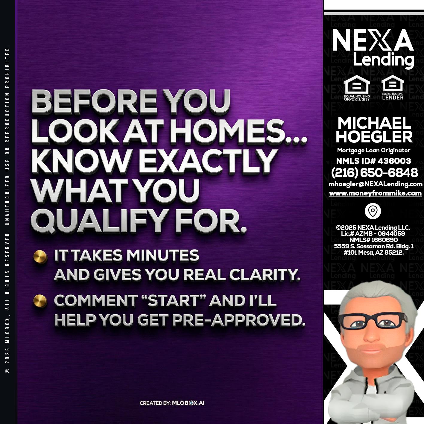 BEFORE YOU - Michael Hoegler -Mortgage Advisor