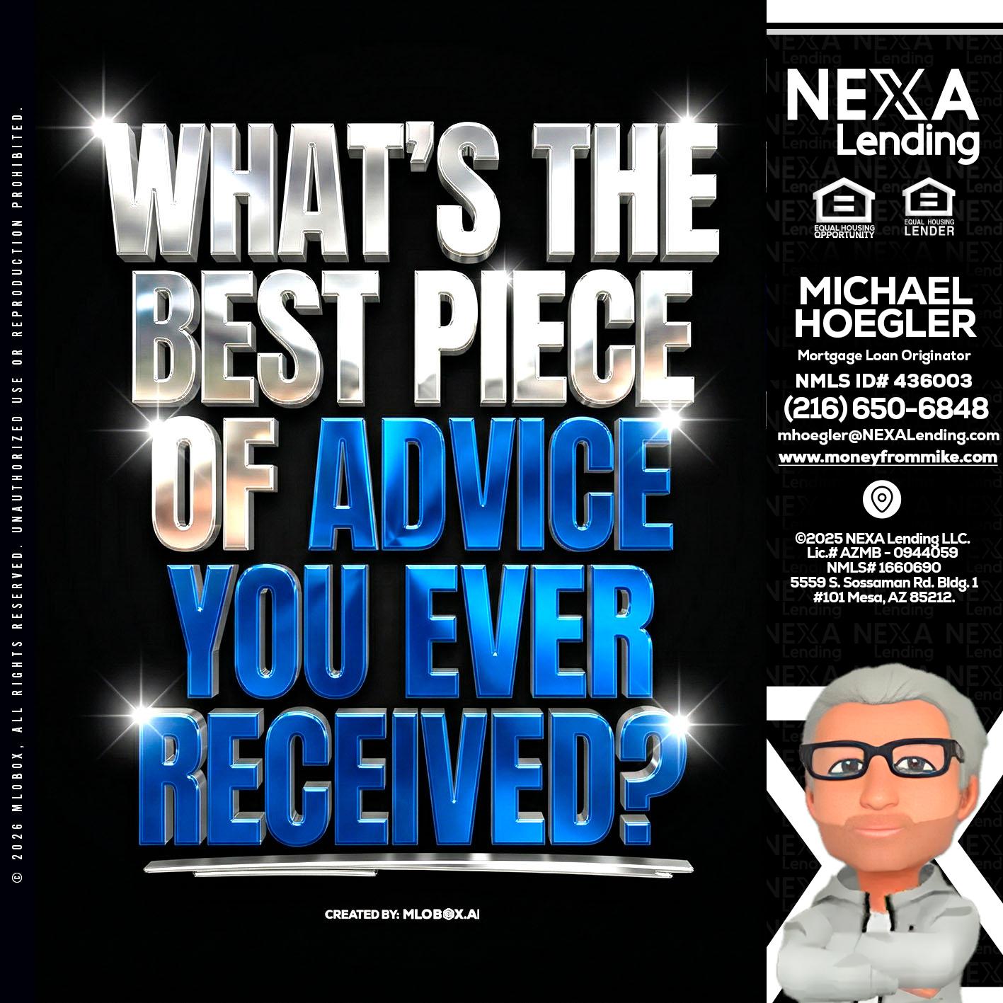 WHATS THE BEST - Michael Hoegler -Mortgage Advisor