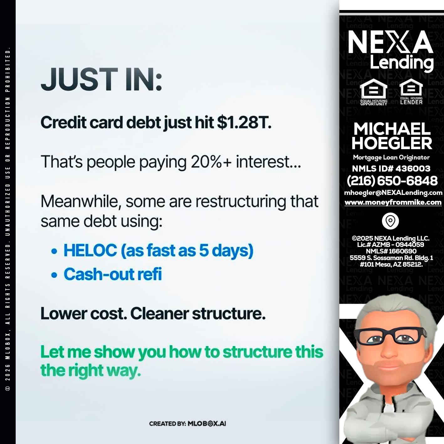 JUST IN - Michael Hoegler -Mortgage Advisor