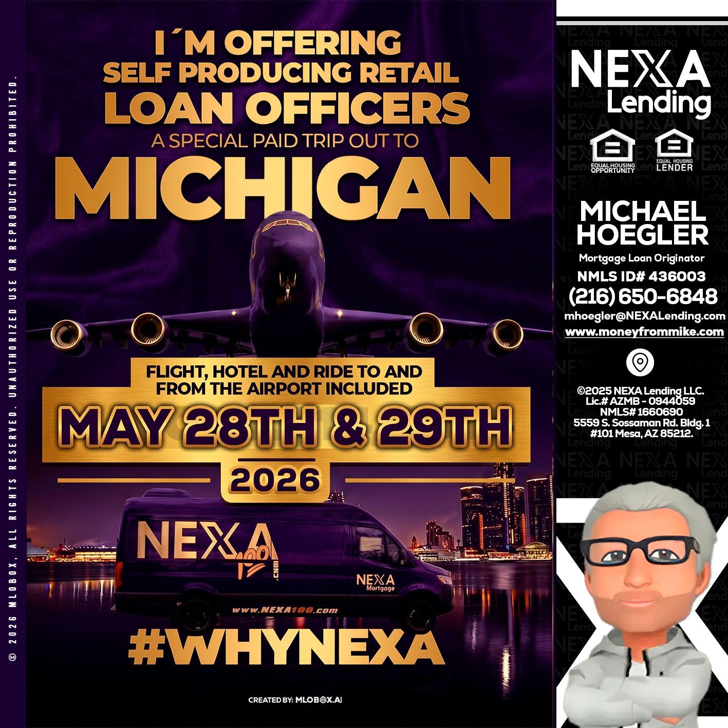 MICHIGAN - Michael Hoegler -Mortgage Advisor
