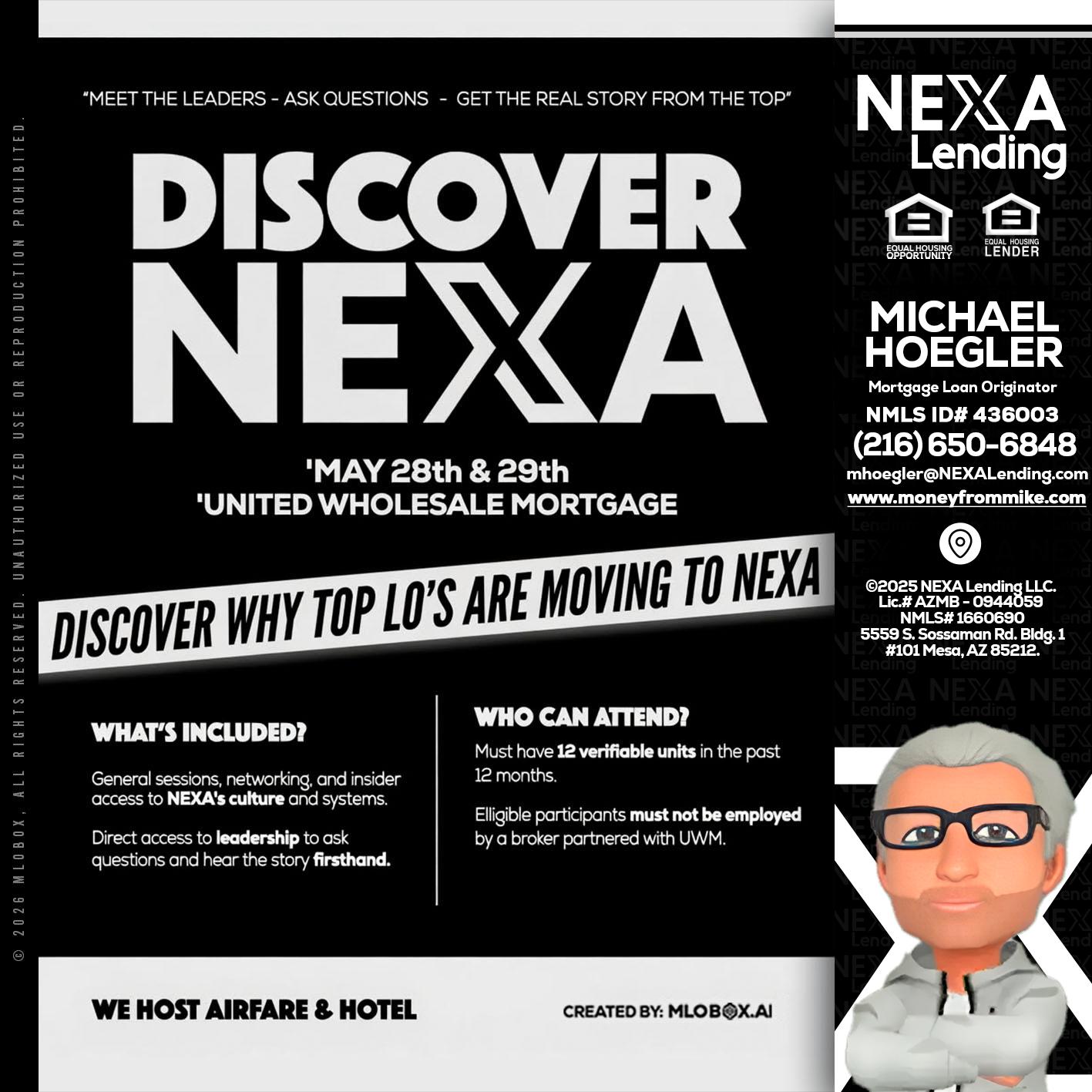 DISCOVER NEXA - Michael Hoegler -Mortgage Advisor