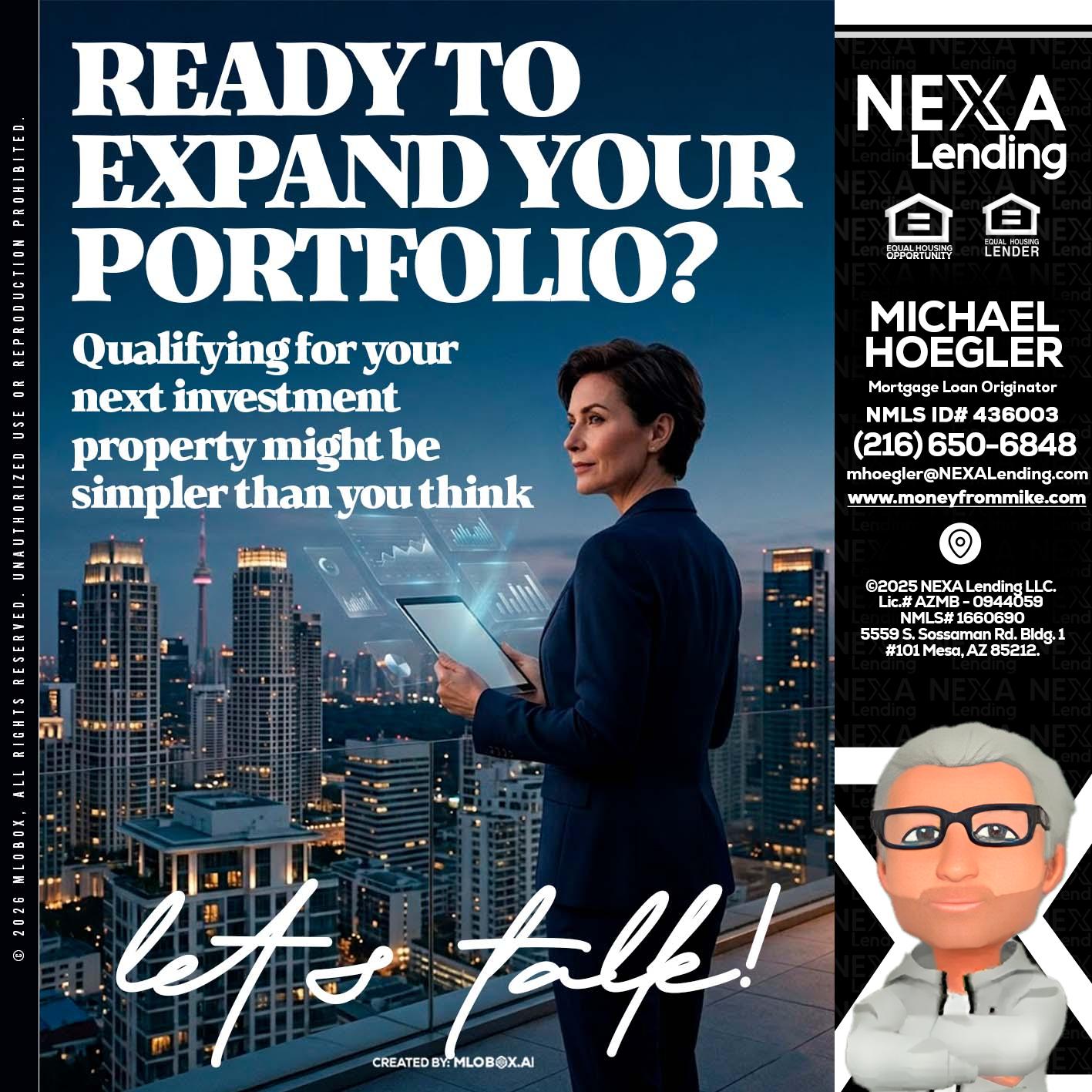 READY TO EXPAND - Michael Hoegler -Mortgage Advisor