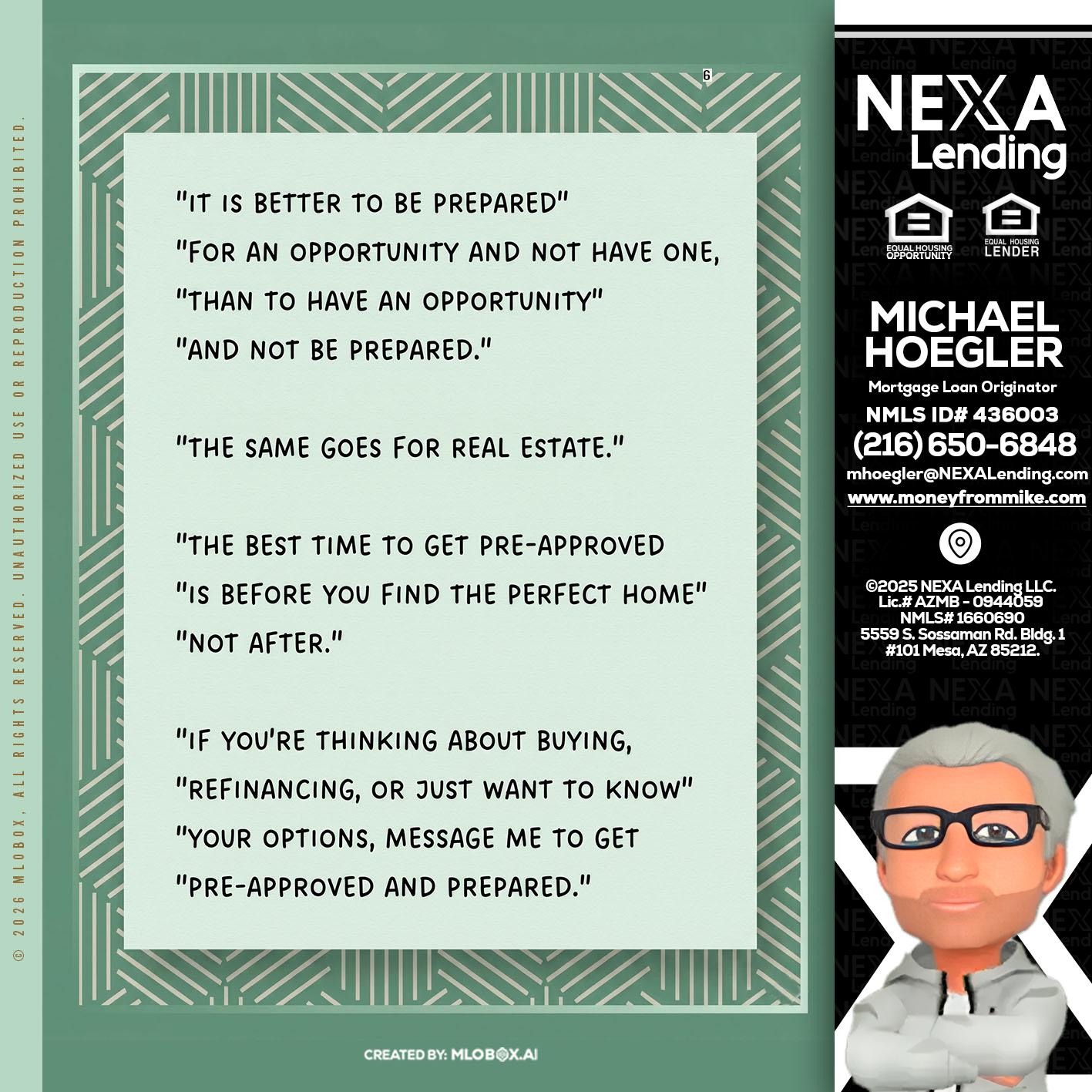its better - Michael Hoegler -Mortgage Advisor