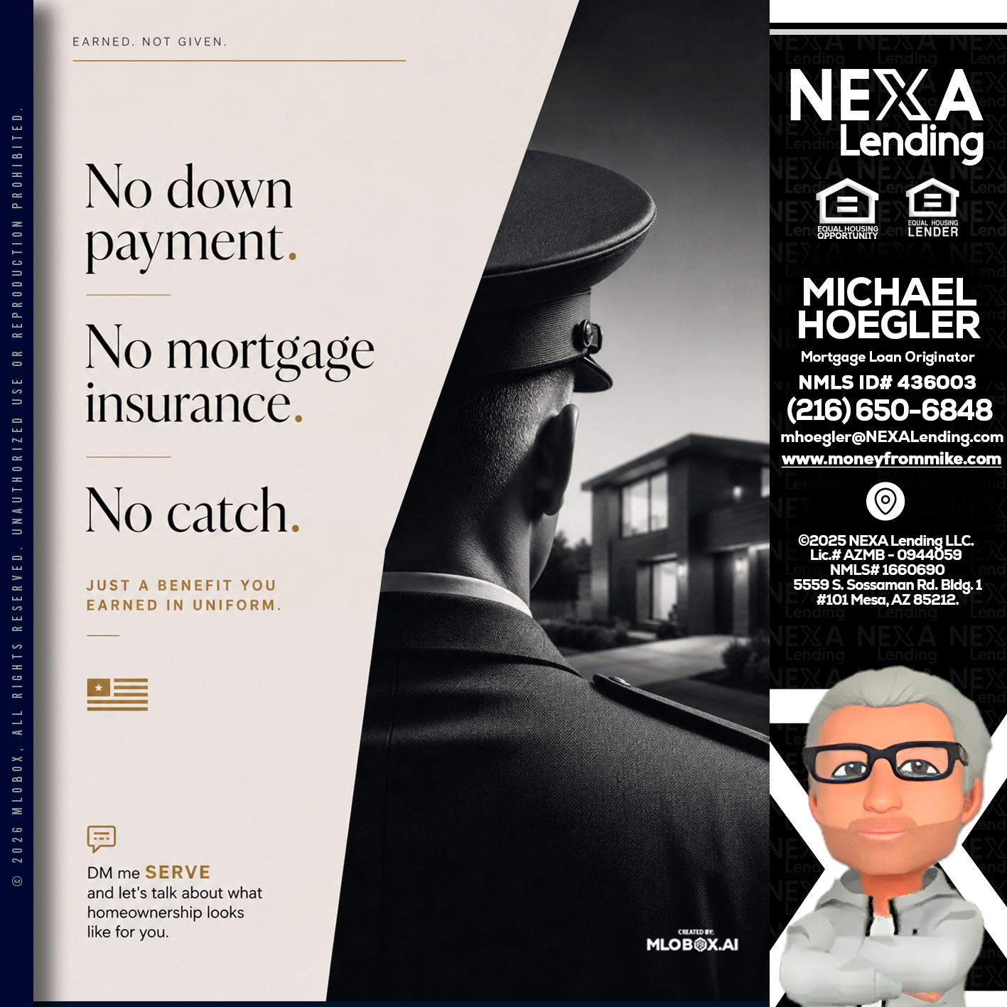 NO DOWN PAYMENT - Michael Hoegler -Mortgage Advisor
