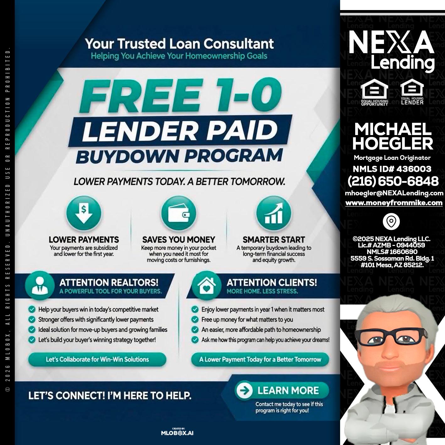 FREE 1-0 - Michael Hoegler -Mortgage Advisor