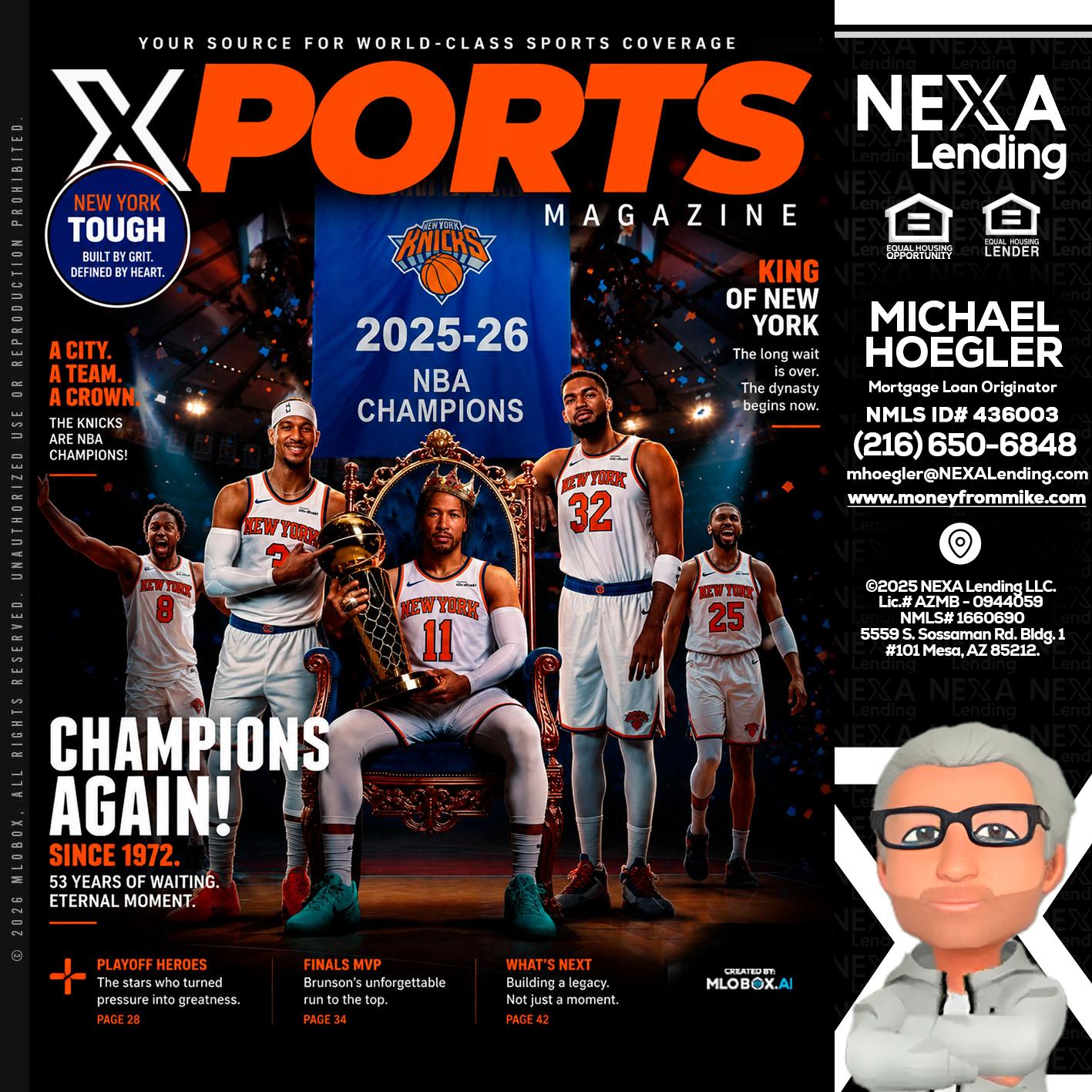XPORTS MAGAZINE - Michael Hoegler -Mortgage Advisor
