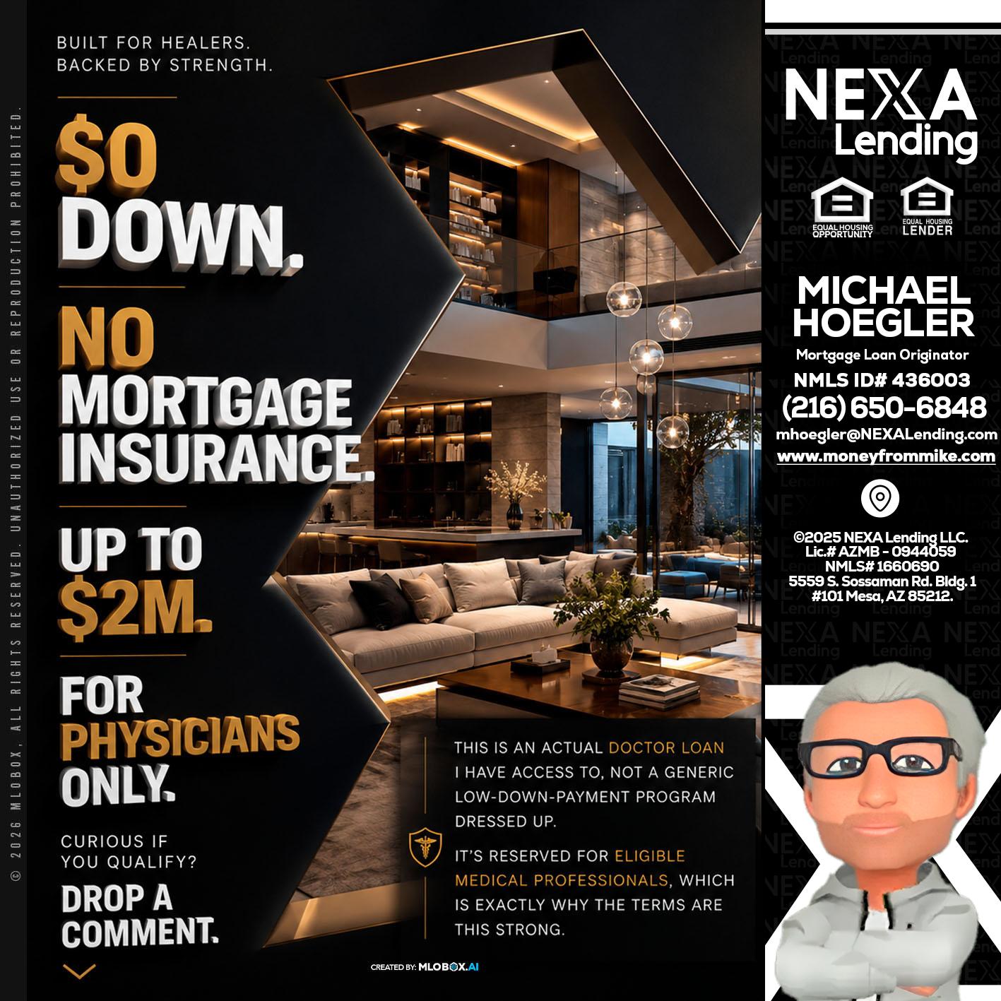 $0 DOWN - Michael Hoegler -Mortgage Advisor