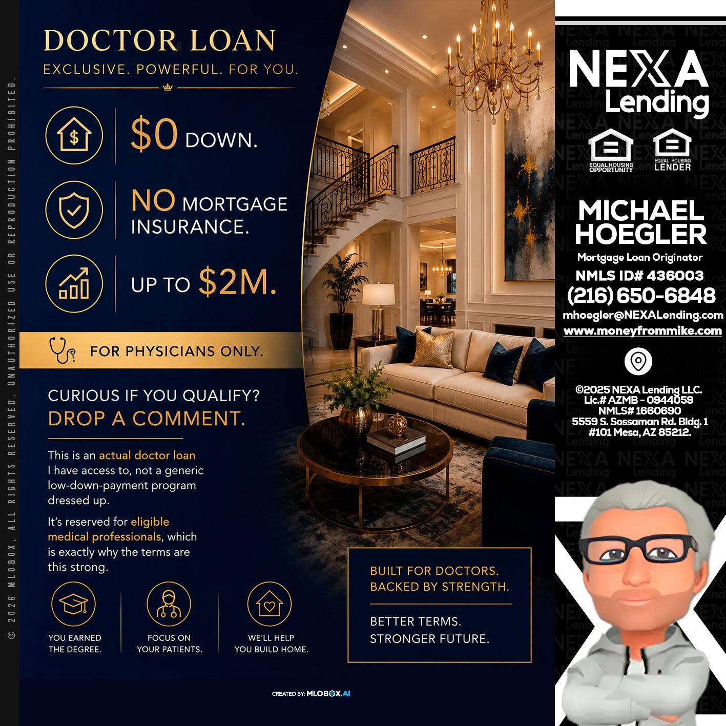 DOCTOR LOANS - Michael Hoegler -Mortgage Advisor