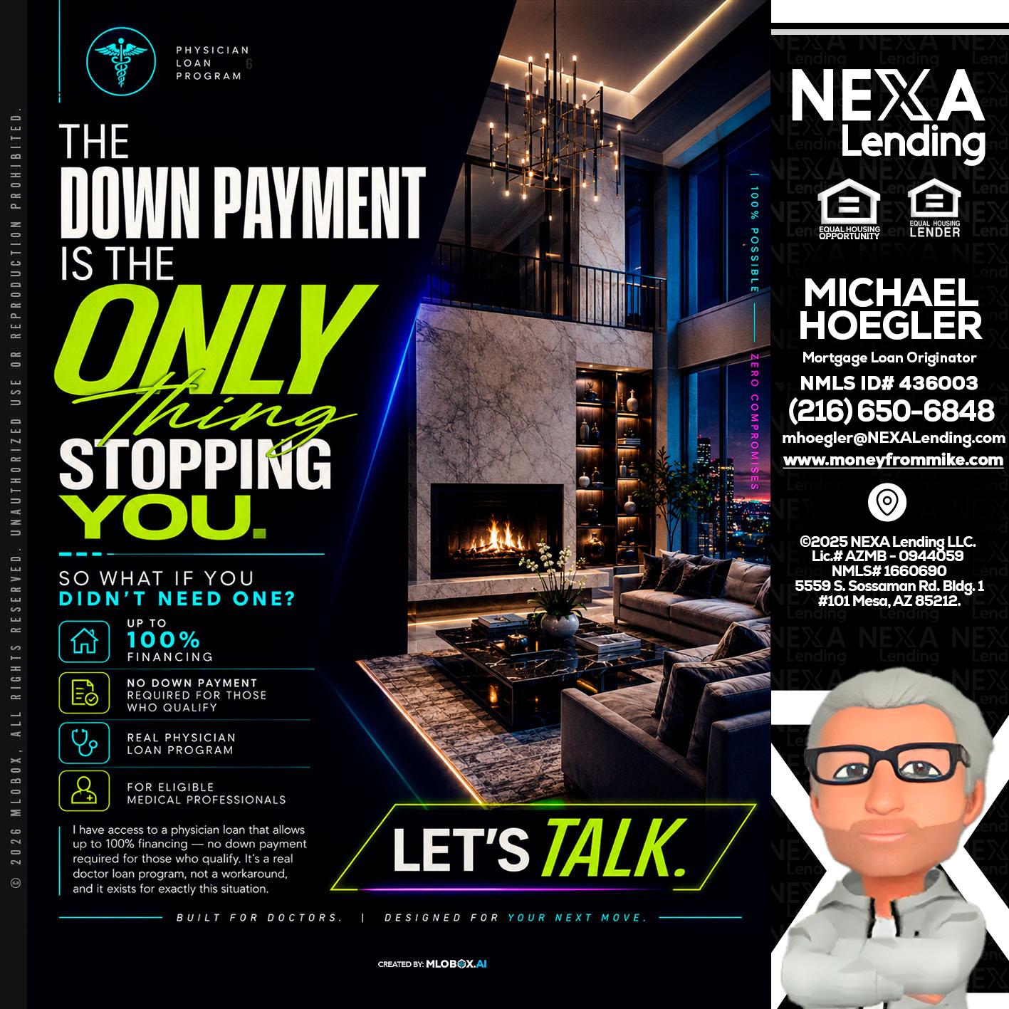 THE DOWN PAYMENT - Michael Hoegler -Mortgage Advisor