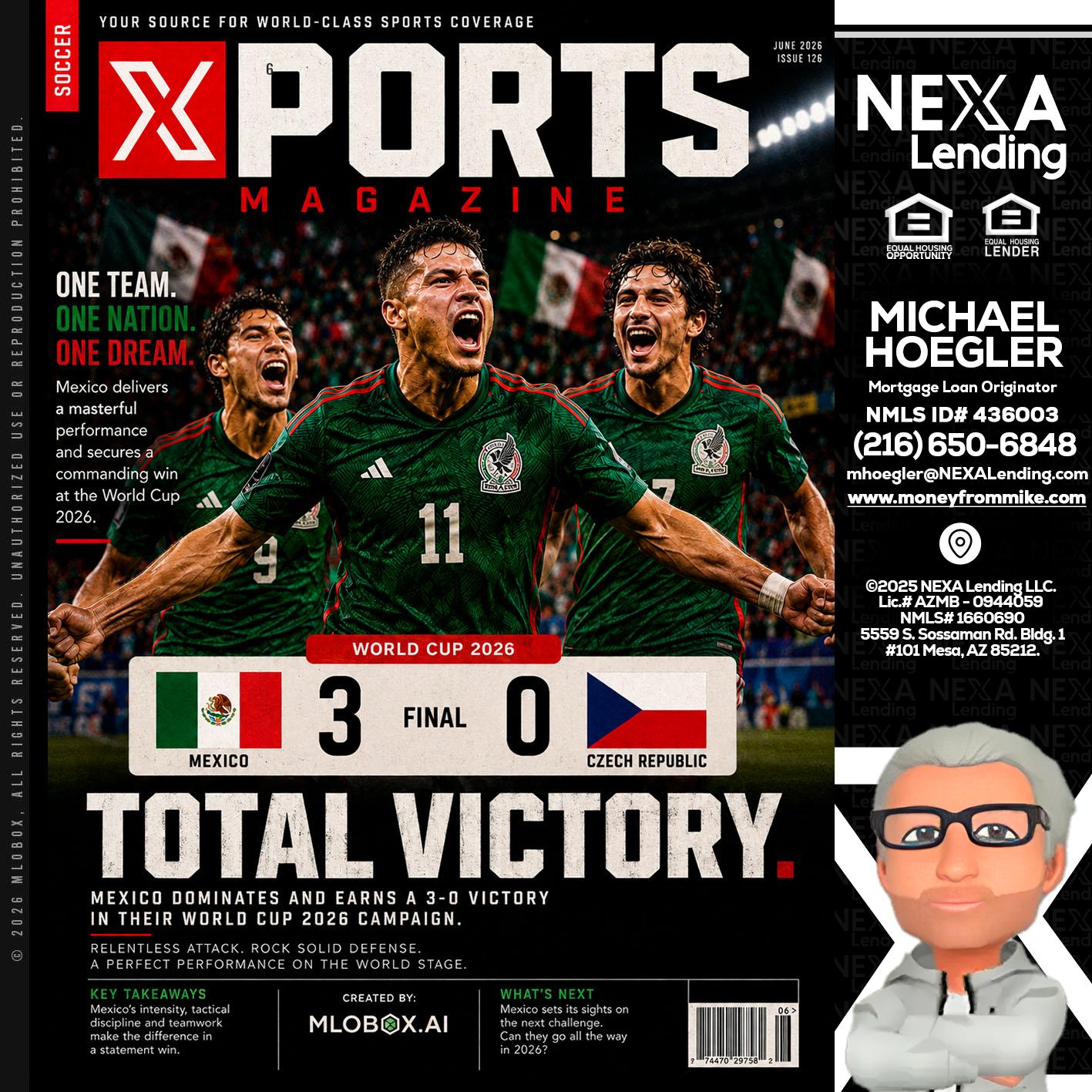World Cup 2026 MEX 1-0 CZECH - Michael Hoegler -Mortgage Advisor