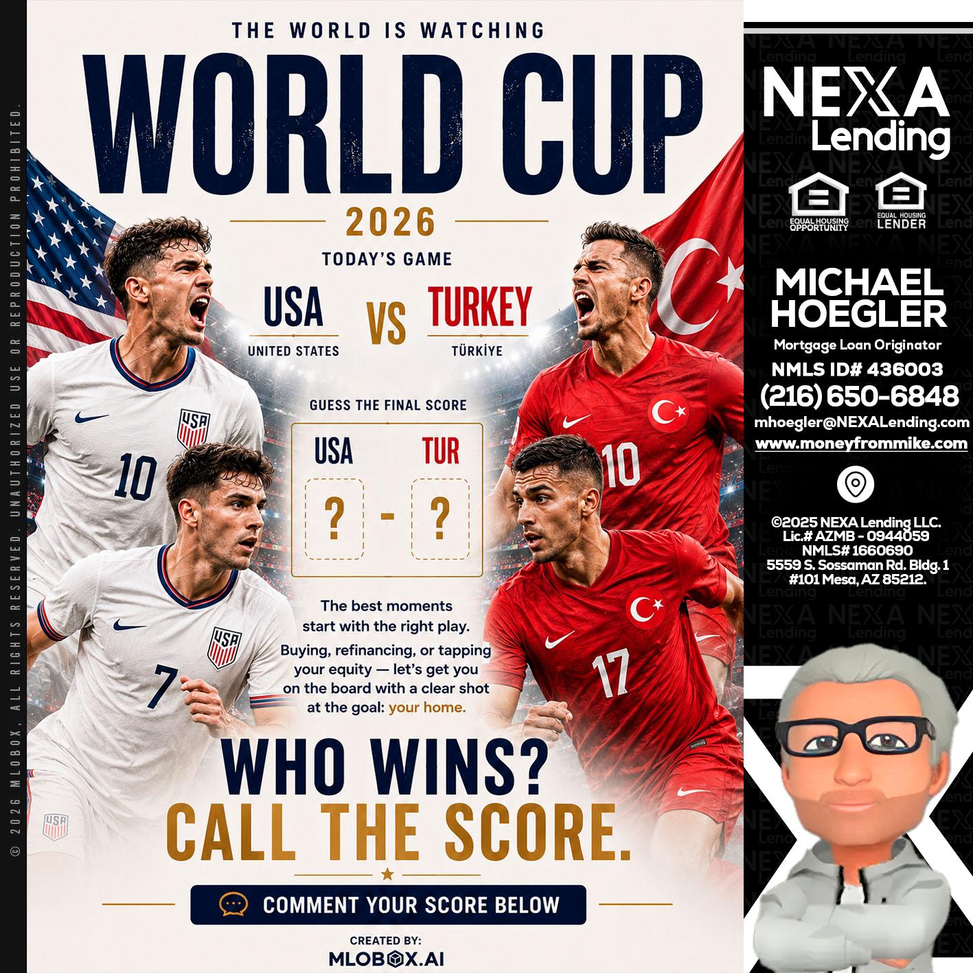 WORLD CUP 2026 - Michael Hoegler -Mortgage Advisor