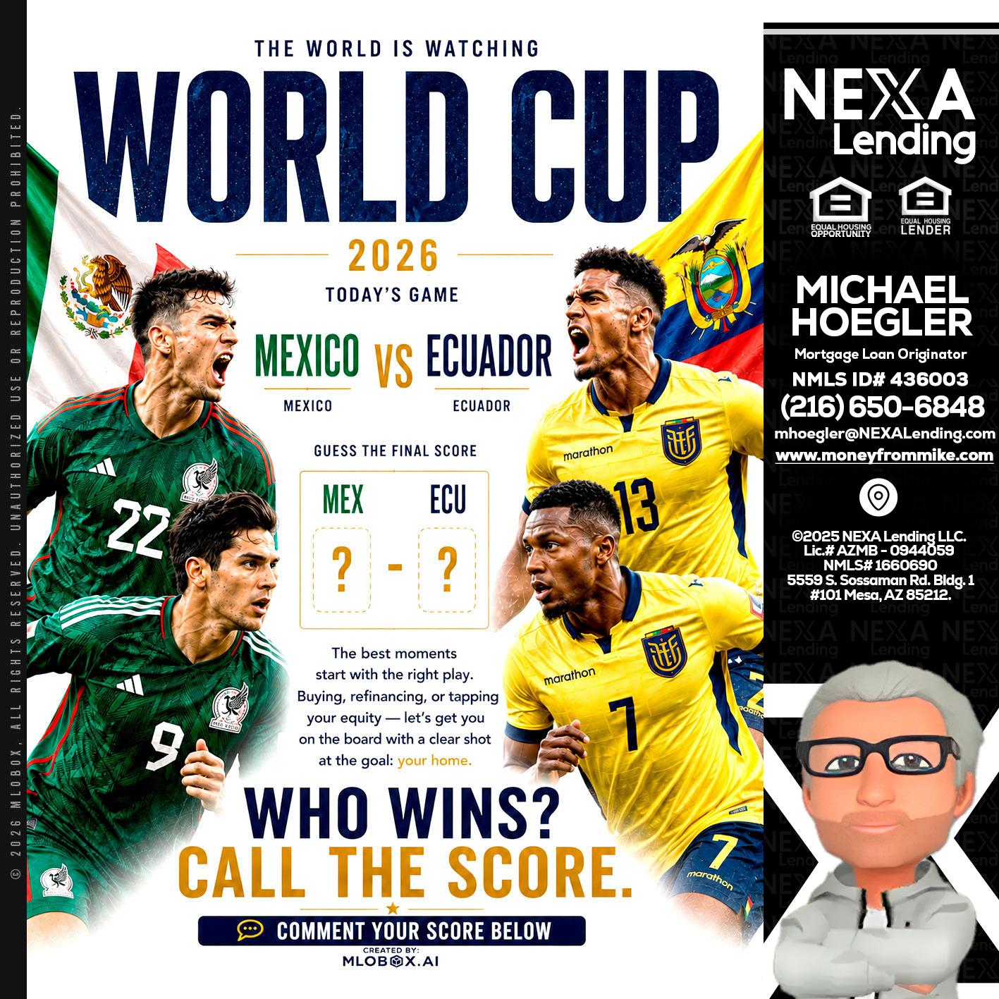 WORLD CUP 2026 - Michael Hoegler -Mortgage Advisor