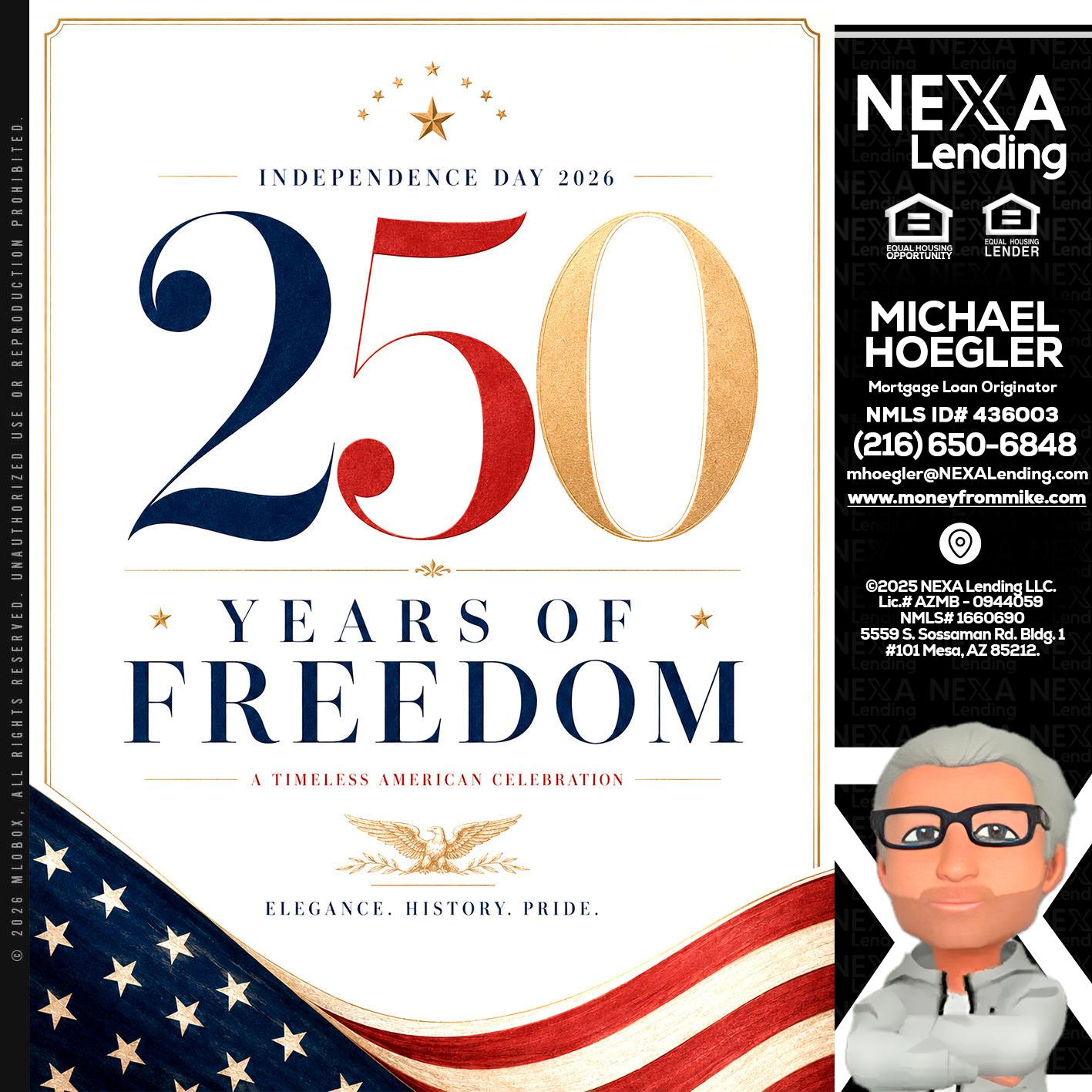 250 YEARS - Michael Hoegler -Mortgage Advisor