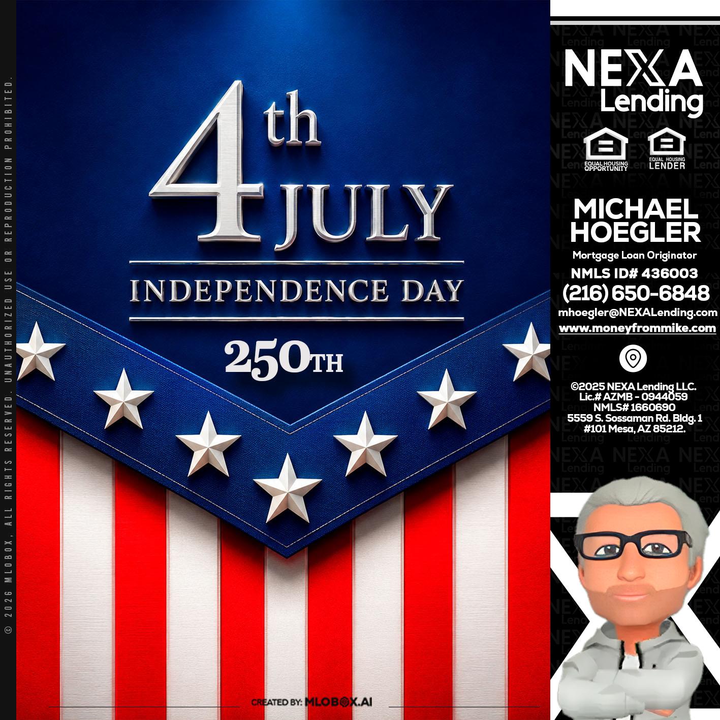 4th of july - Michael Hoegler -Mortgage Advisor