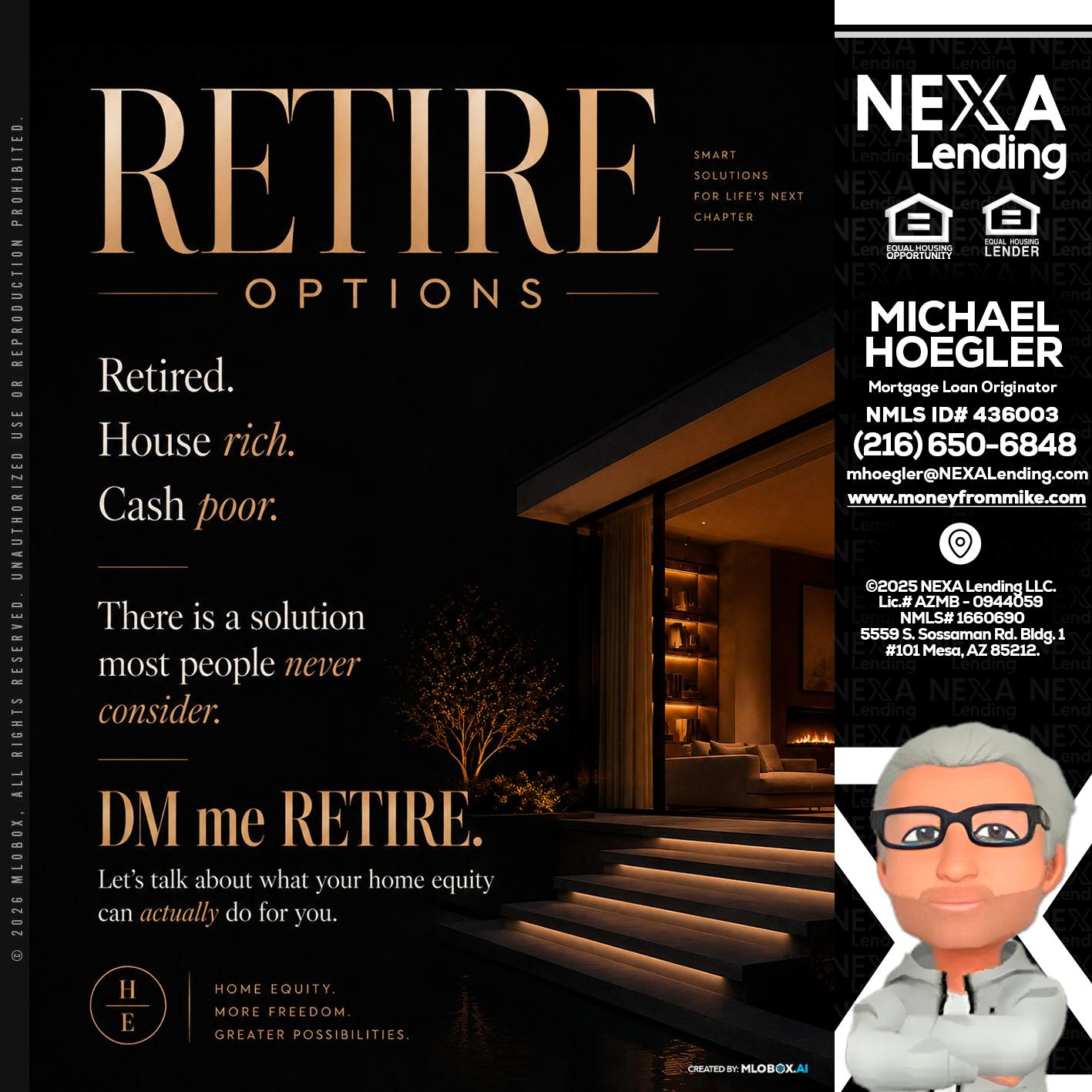 RETIRE LOANS - Michael Hoegler -Mortgage Advisor