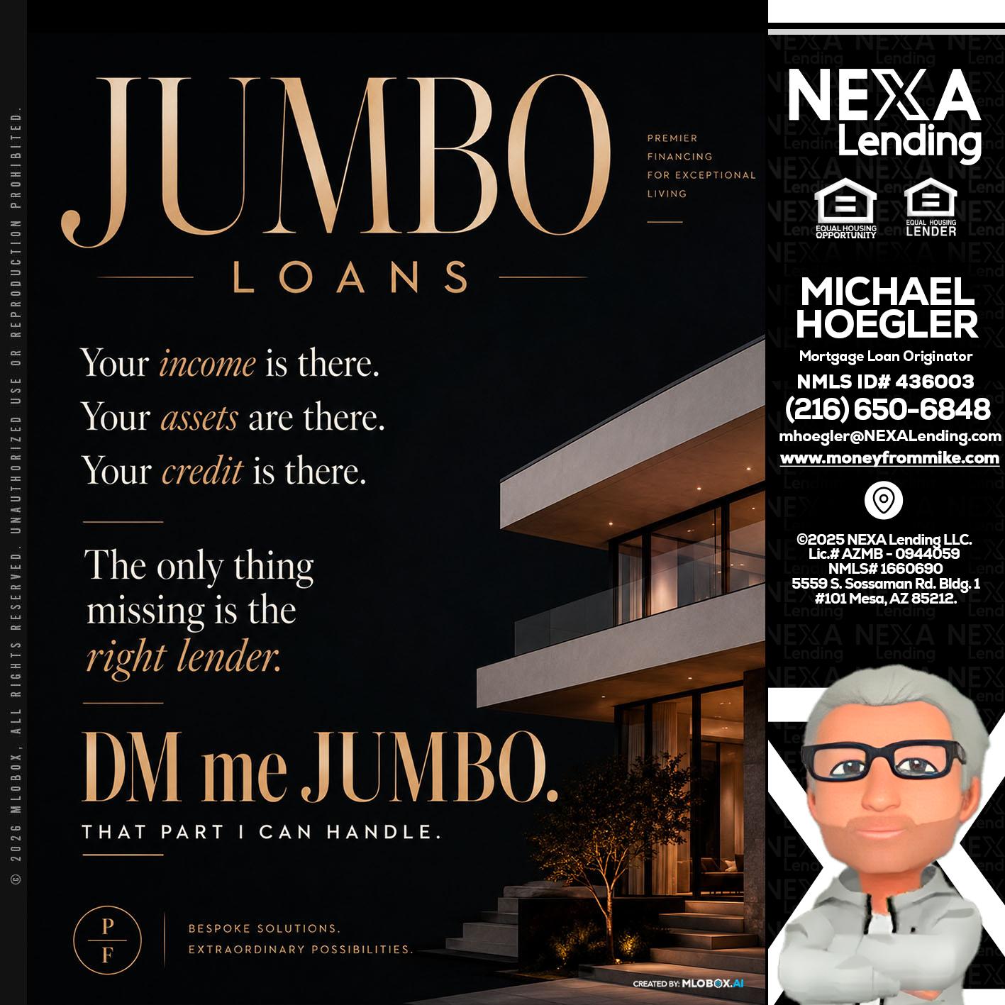 JUMBO LOANS - Michael Hoegler -Mortgage Advisor