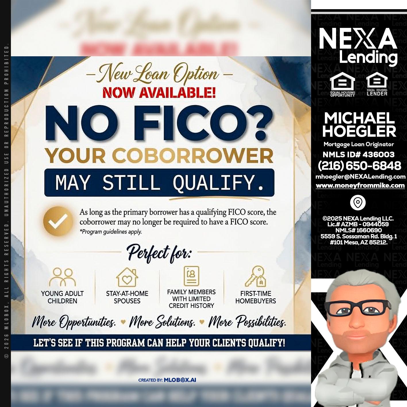 NO FICO? - Michael Hoegler -Mortgage Advisor